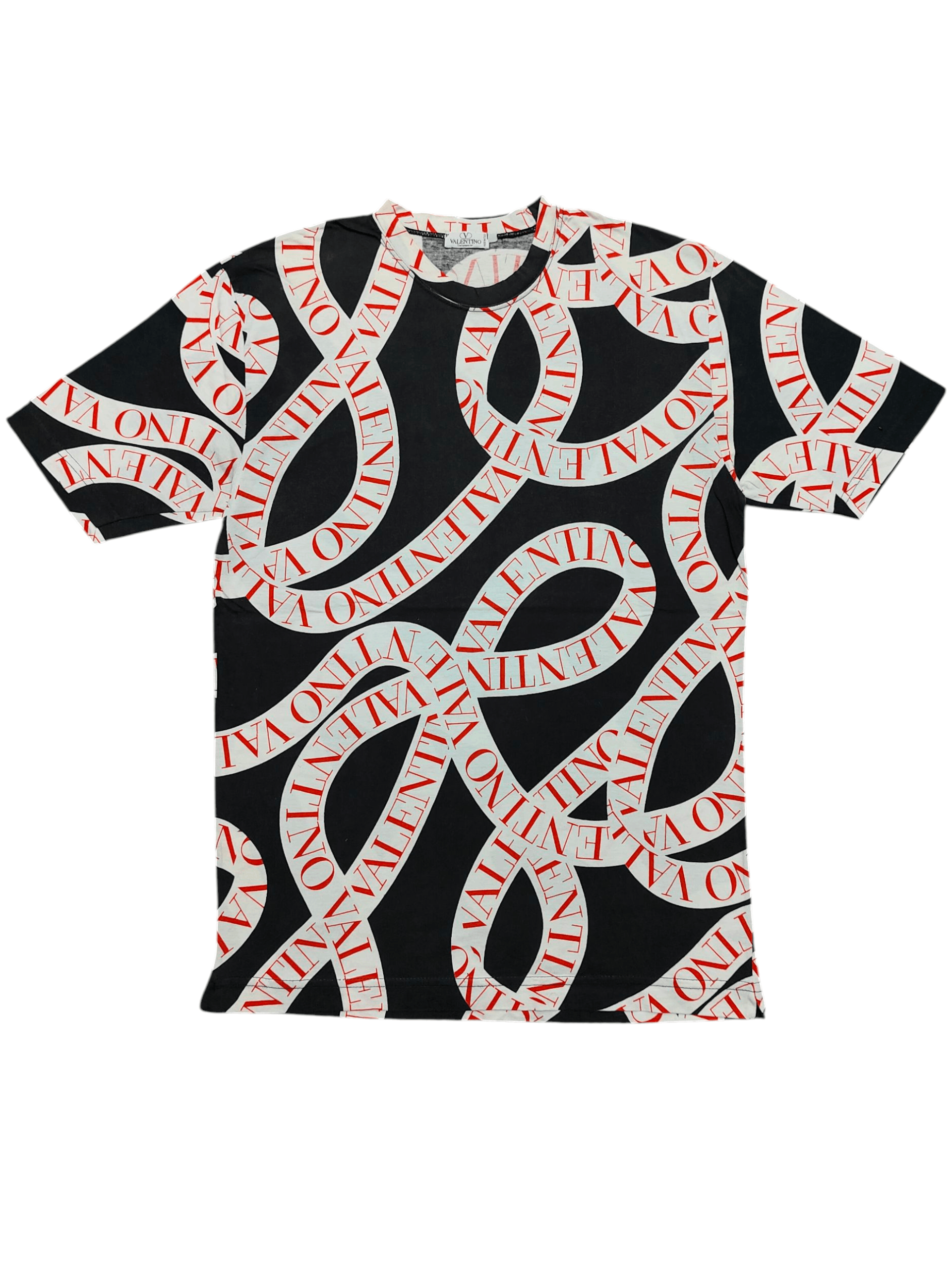 Valentino 2000s Valentino🔥Rare AOP Typography Tshirt Size M / US 6-8 / IT 42-44 - 1 Thumbnail