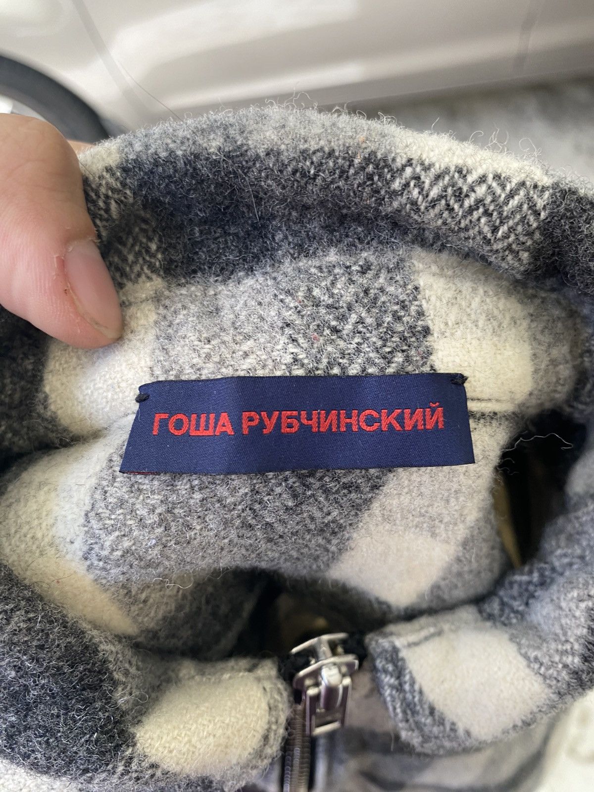 Gosha Rubchinskiy Gosha rubchinskiy FW15 grey flannel 3/4 zip jacket Size US S / EU 44-46 / 1 - 7 Thumbnail