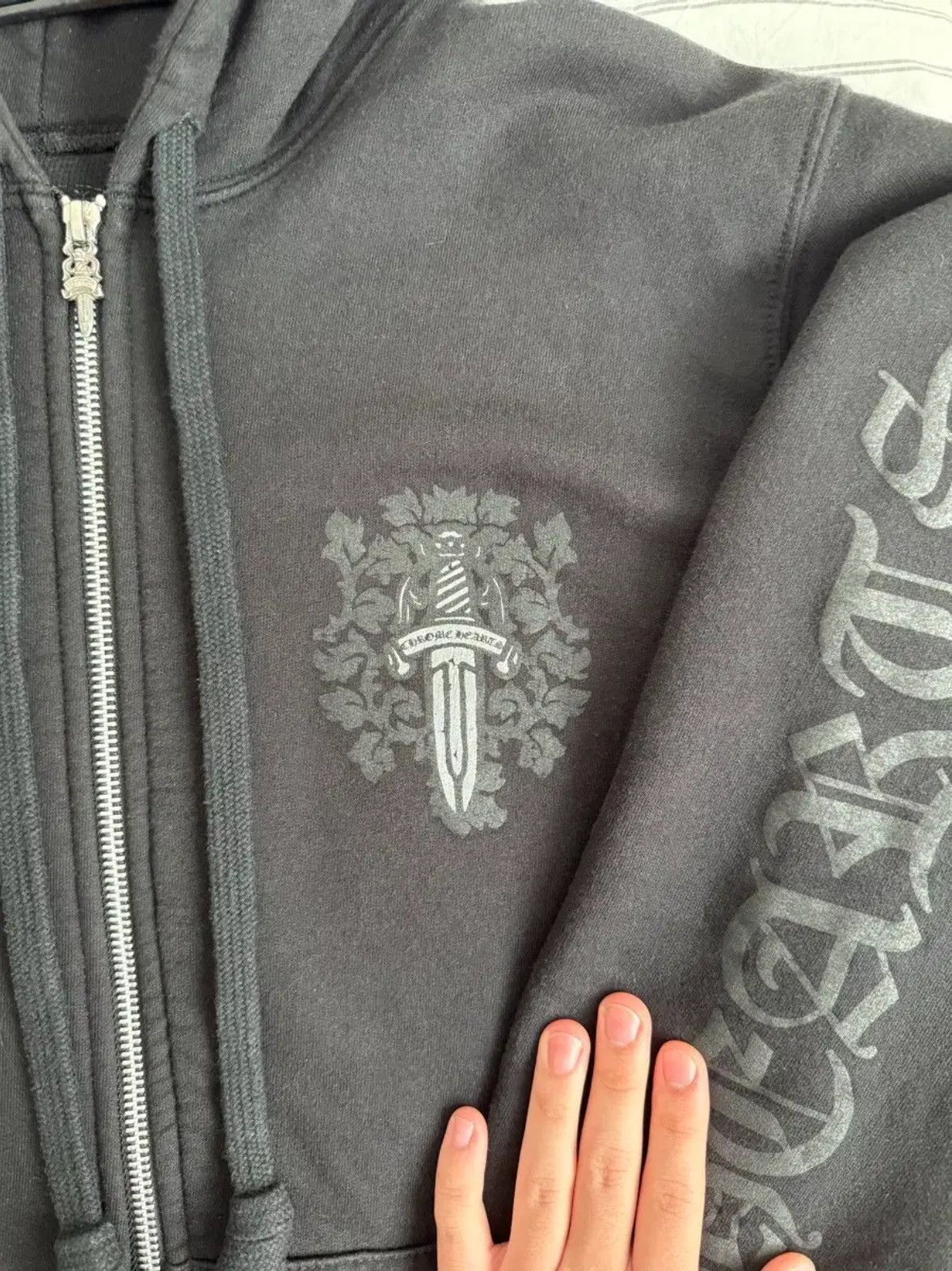 Chrome Hearts Heavy Weight Waffle Dagger Zipup Hoodie Size US L / EU 52-54 / 3 - 4 Thumbnail
