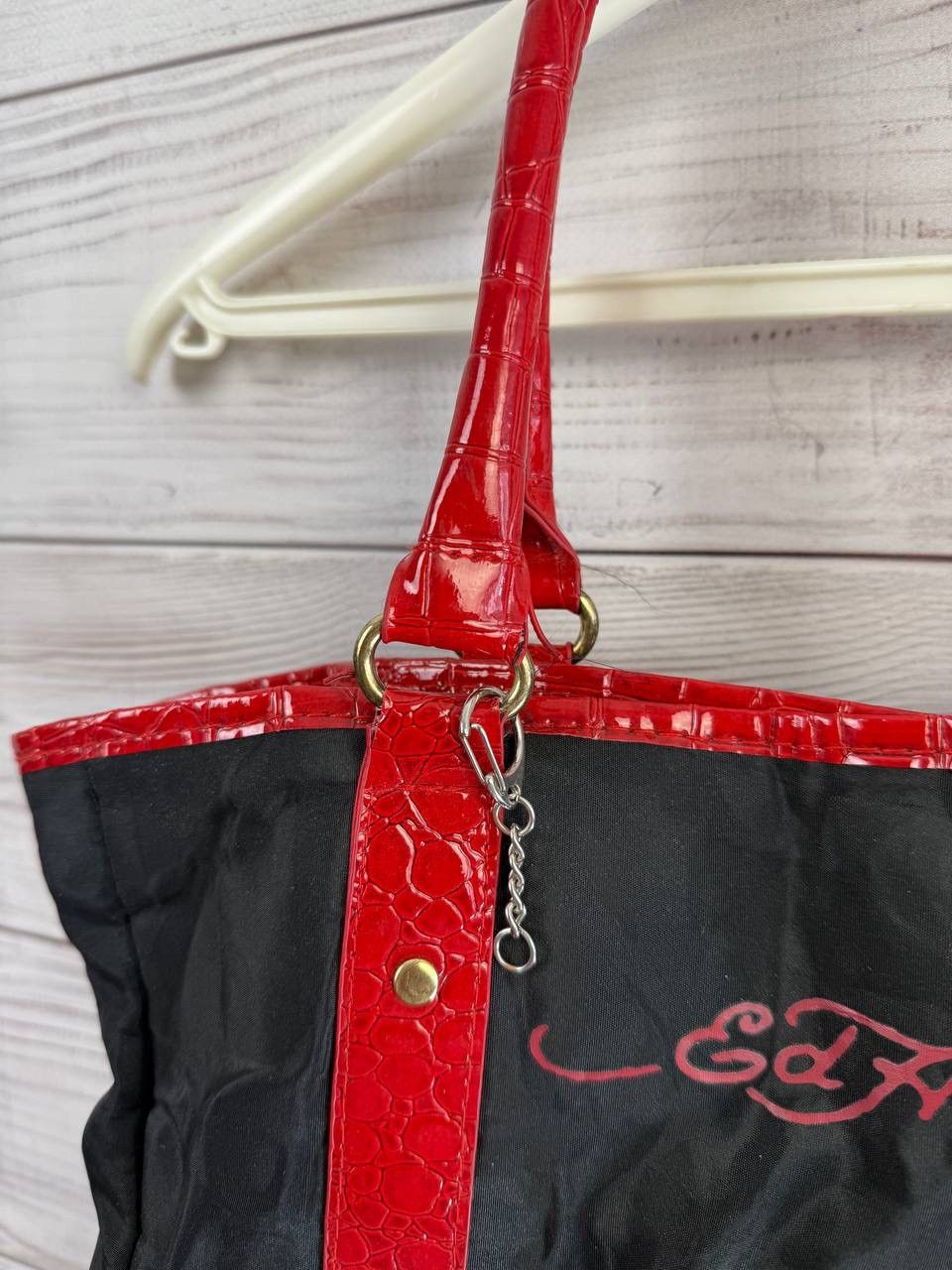 Ed Hardy Ed Hardy Bag Shoulder Big Logo Vintage Monogram Size ONE SIZE - 8 Thumbnail