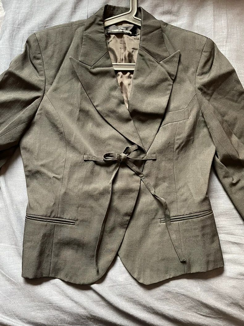 Comme des Garcons Comme Des Garcons Women's Wool Jacket Black Strap Blazer B Size S / US 4 / IT 40 - 7 Thumbnail