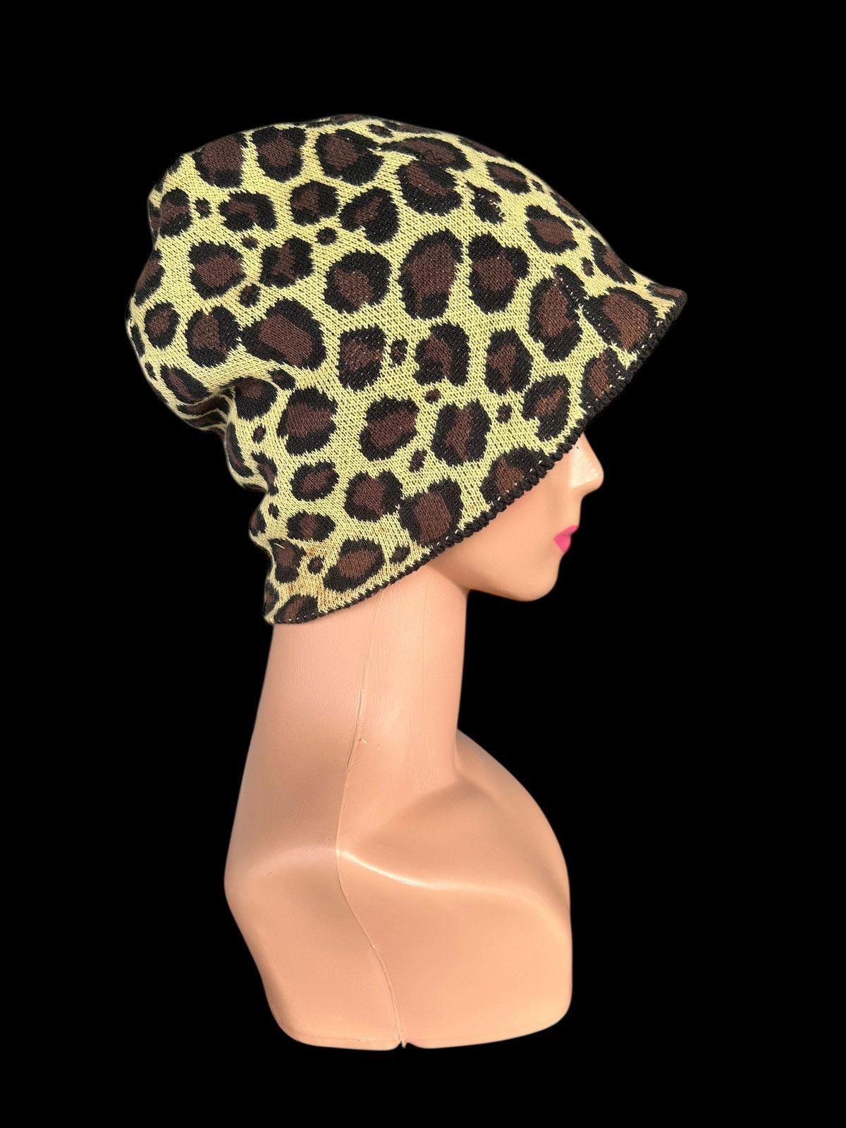 Japanese Brand × Kapital × Vintage Leopard Japanese Punk Bindage Style Reversible Beanie Hats Size ONE SIZE - 5 Thumbnail