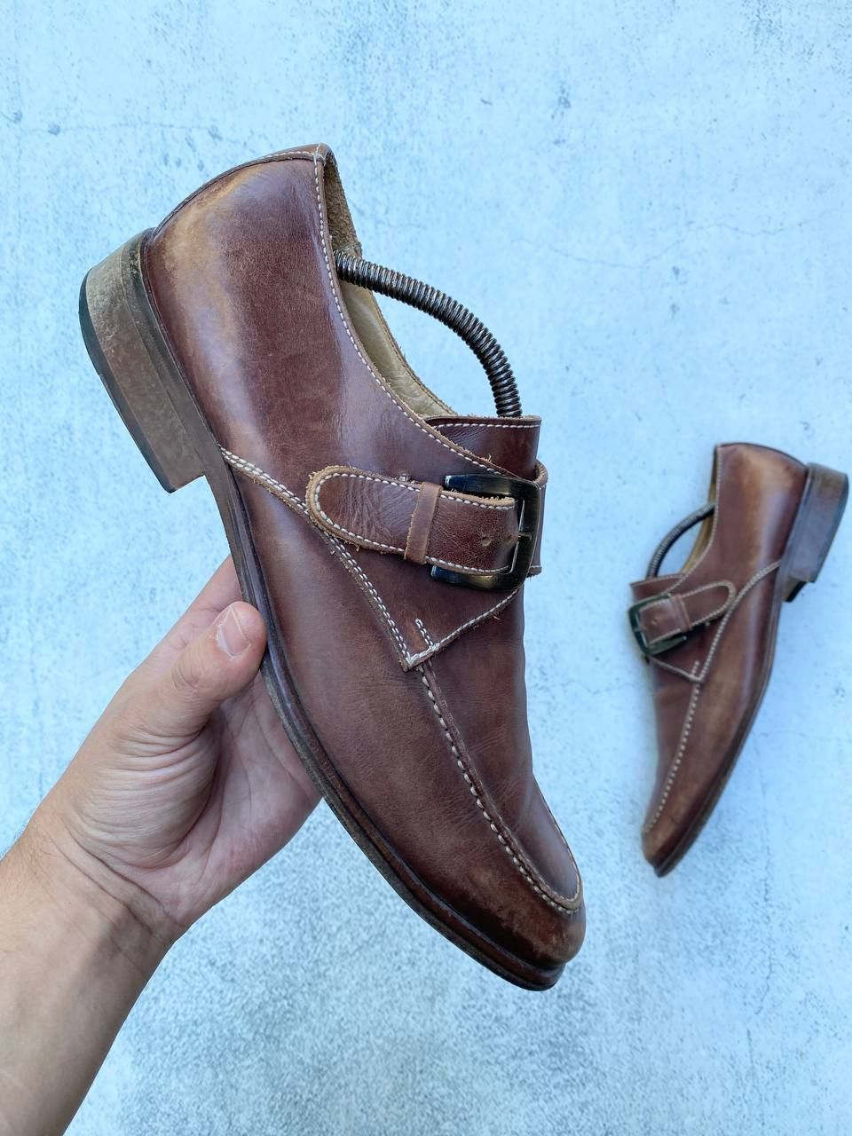 Other Vintage Guidi Dolce Gabbana style Leather Faded Shoes Size US 10 / EU 43 - 1 Thumbnail