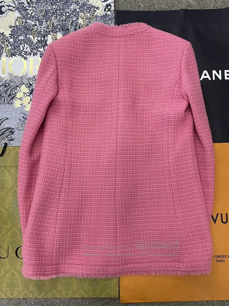 Chanel Chanel Pink tweed four-pocket jacket Size XS / US 0-2 / IT 36-38 - 3 Thumbnail