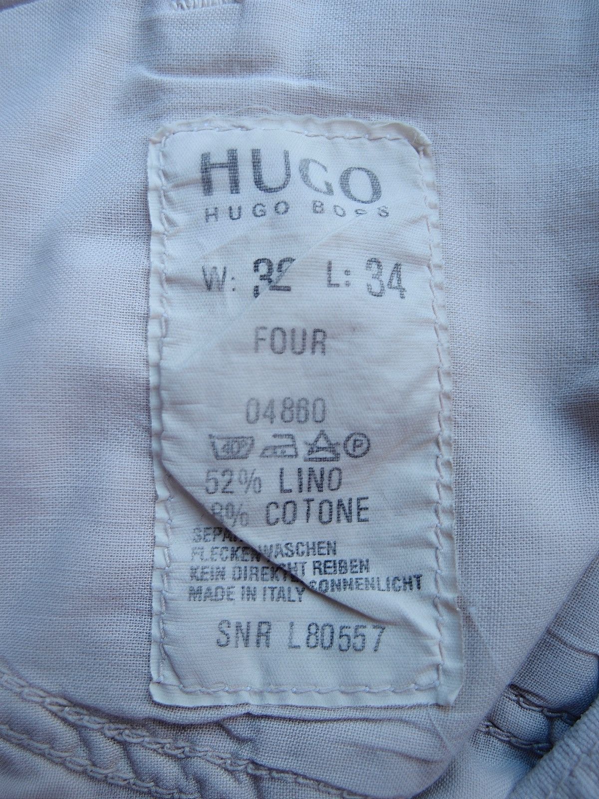 Hugo Boss HUGO BOSS Italian Made Linen Cotton 5 Pocket Pants W32 Size US 32 / EU 48 - 8 Thumbnail