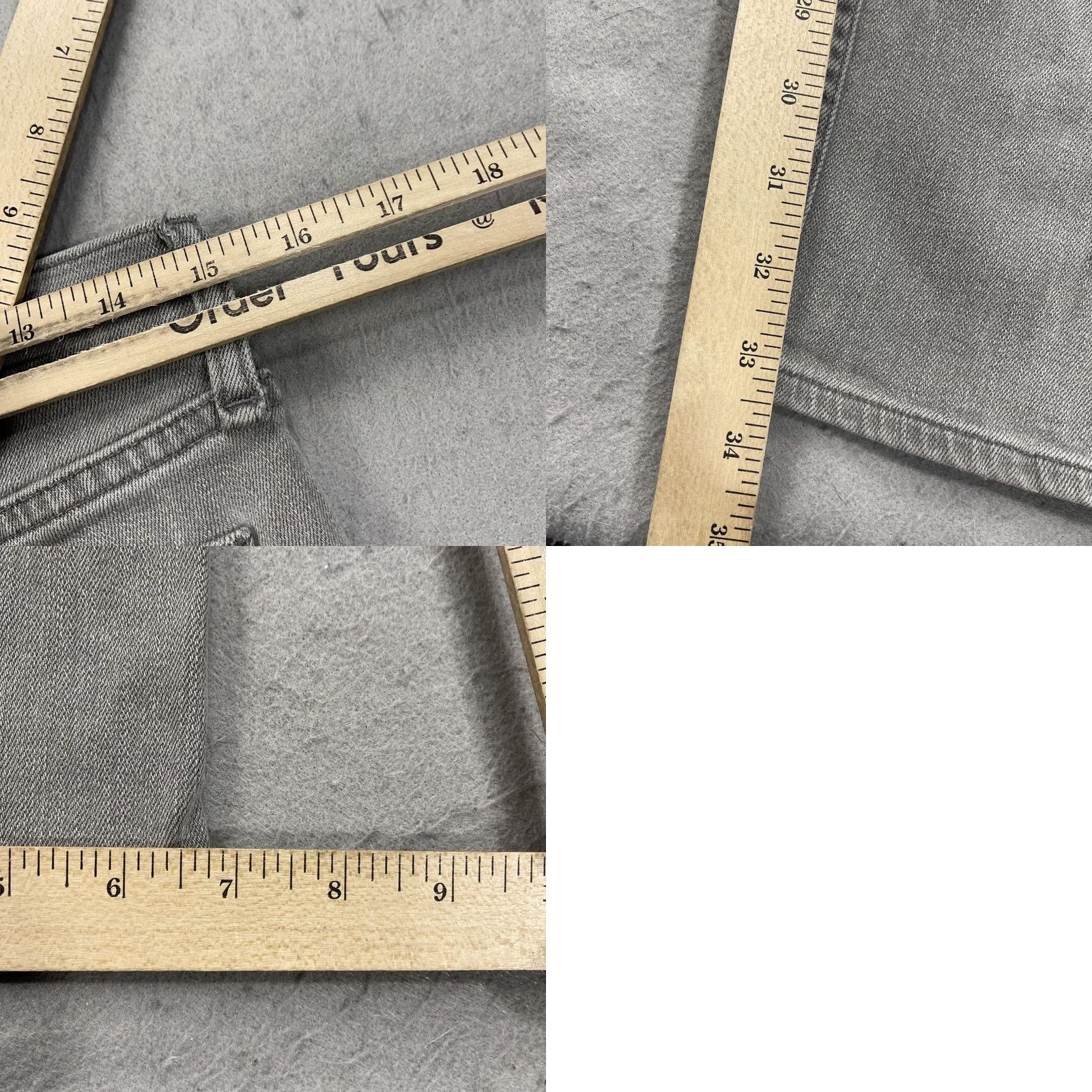 Rag & Bone rag & bone Fit 2 Jeans Mens 32x33 Gray Slim Straight Light Wash Denim Stretch Size US 32 / EU 48 - 8 Thumbnail