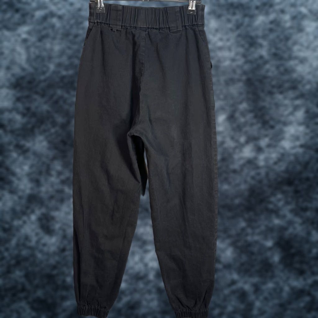 I.AM.GIA I.AM.GIA Womens Black Tapered Leg Elastic Waist Jogger Pants Size 24 Size 42" / US 20 - 1 Thumbnail
