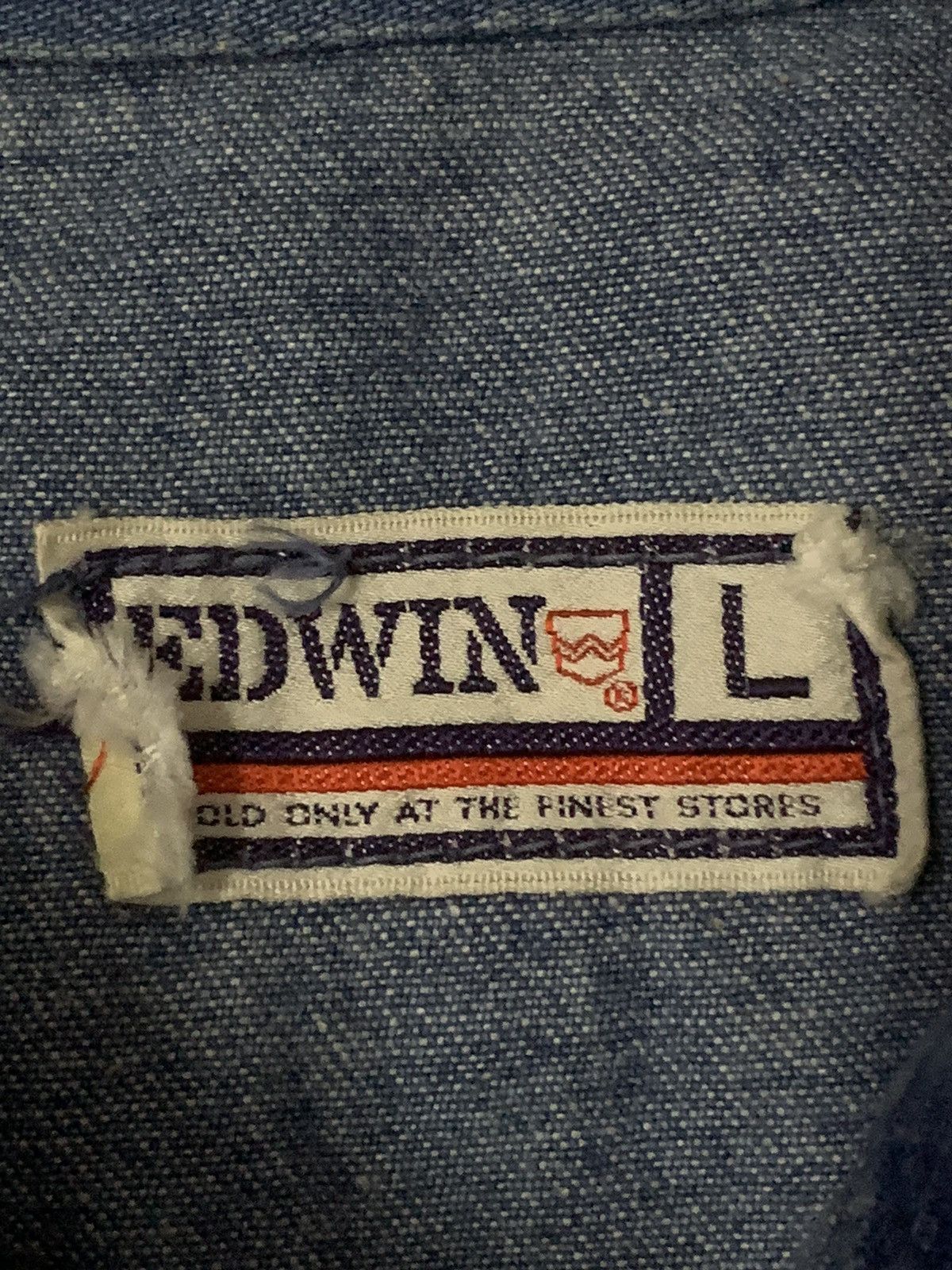 Edwin Vintage 90’s Edwin Denim Shirt Size US L / EU 52-54 / 3 - 6 Thumbnail