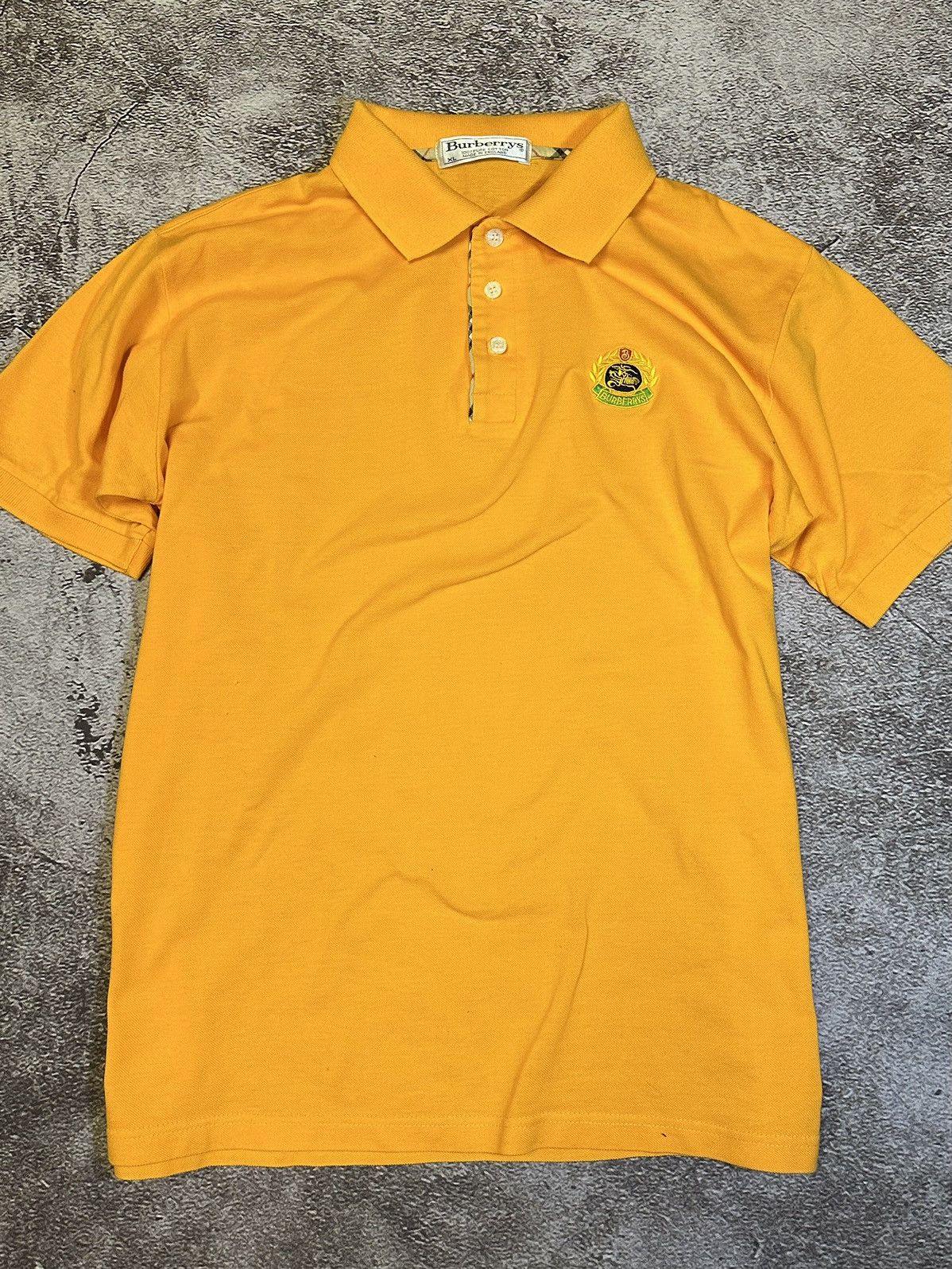 Burberry RARE 90s Burberrys London Orange 2 Nova Polo made in England Size US XL / EU 56 / 4 - 2 Thumbnail
