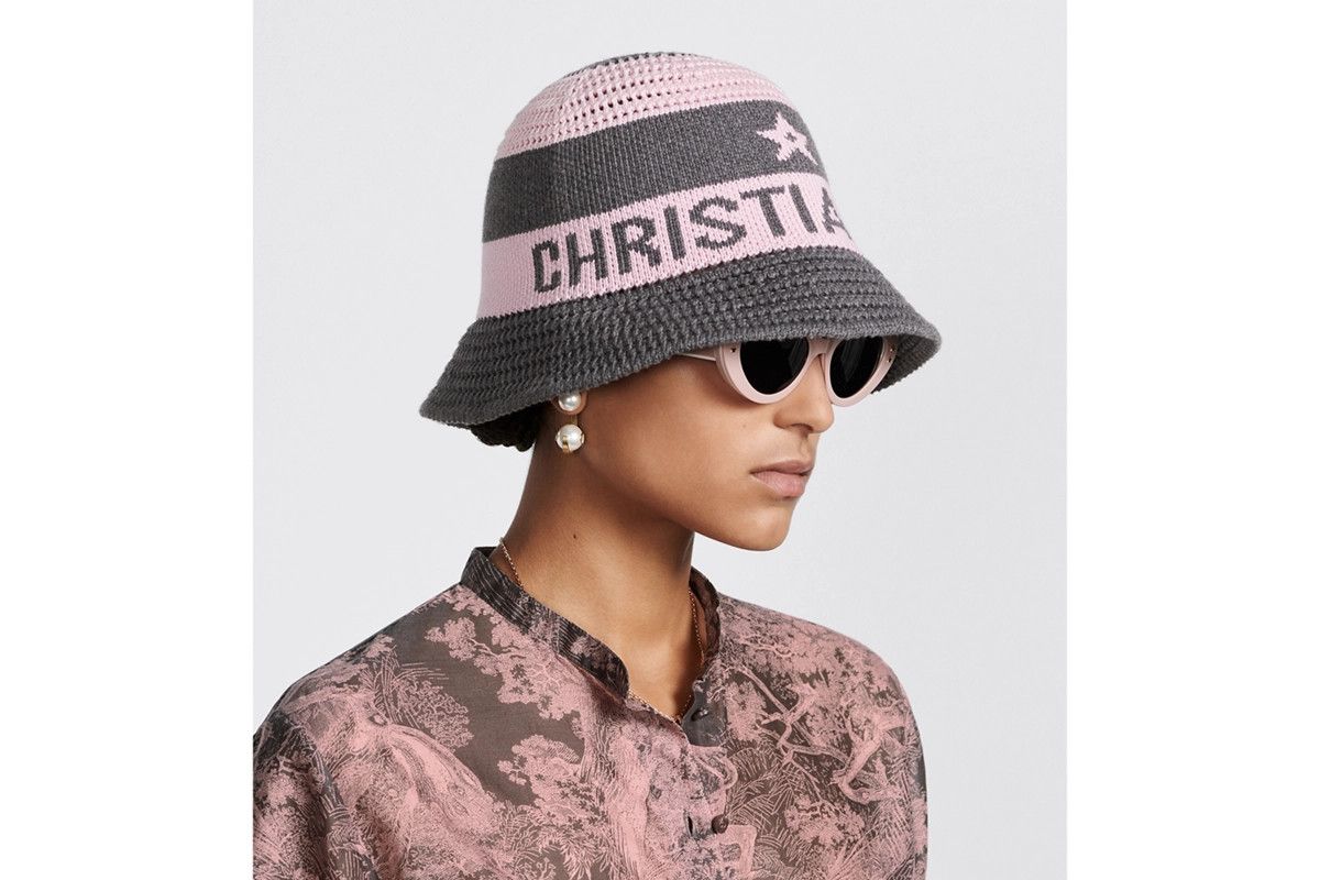 Dior o1bcso1str0226 Size:OS/D-Tulipe Cloche in Pink/Grey Size ONE SIZE - 6 Thumbnail
