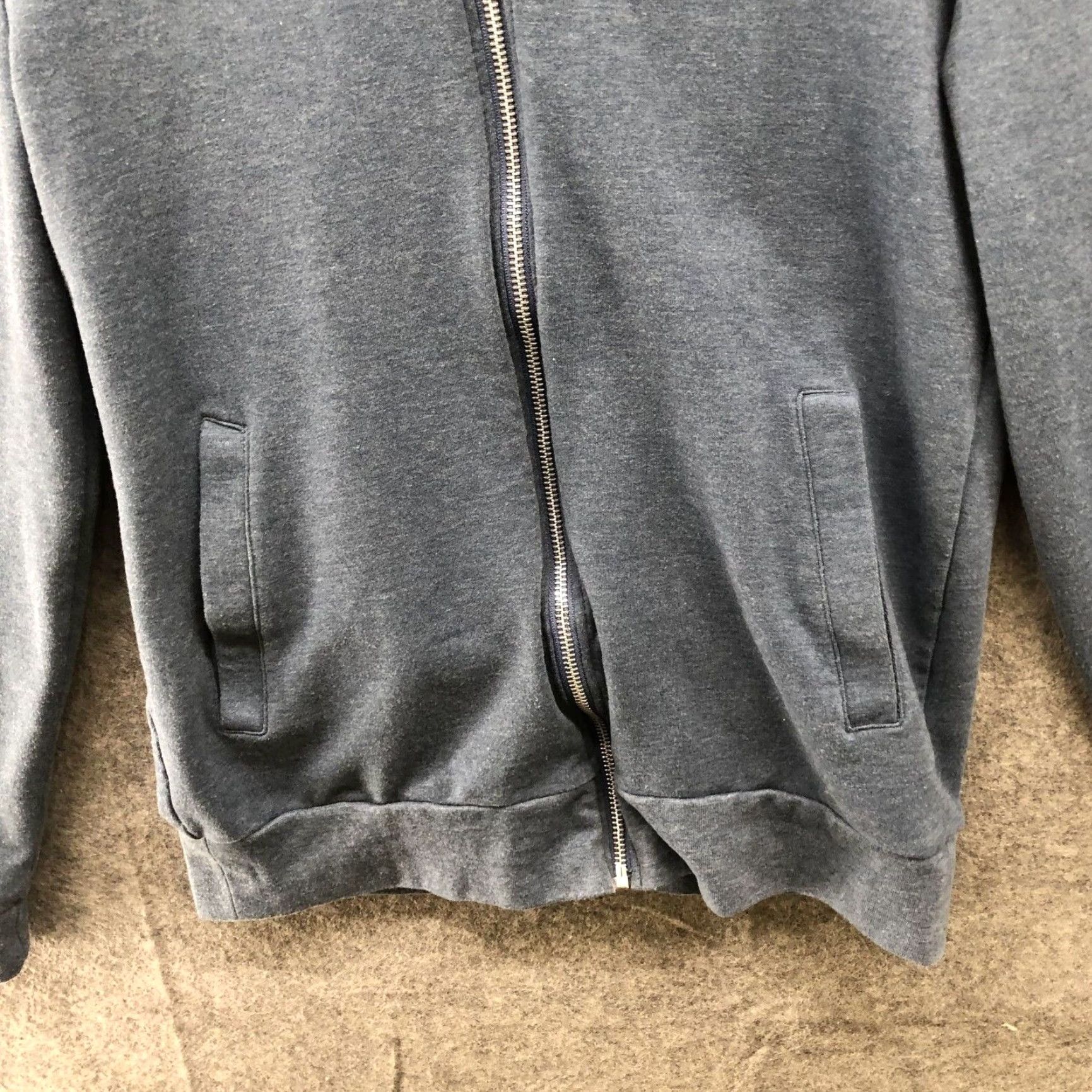 Asos ASOS Zip Sweatshirt Mens S Blue Collared Mid-Weight Lounge Comfort Size US S / EU 44-46 / 1 - 4 Thumbnail