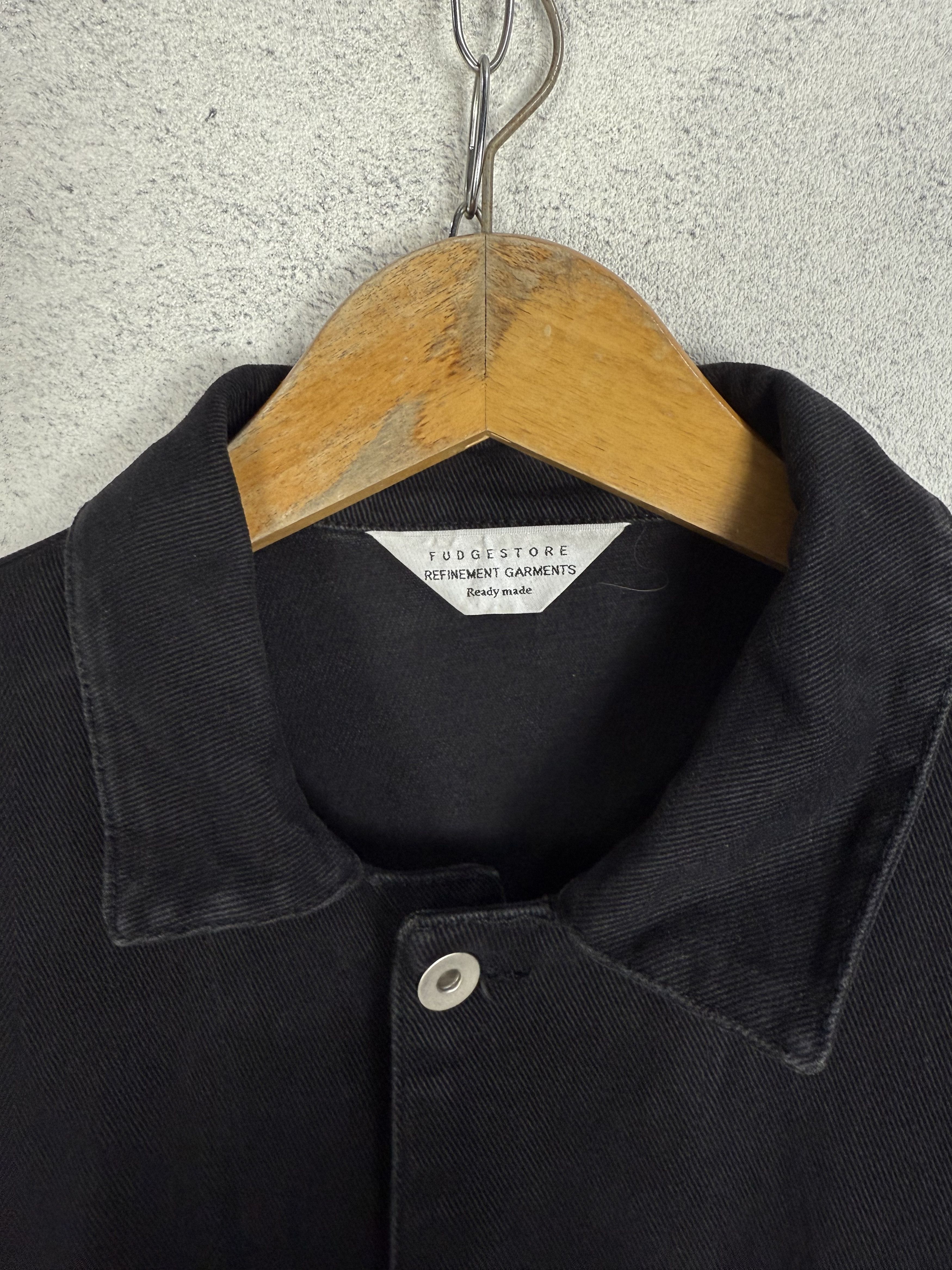 Japanese Brand Lafudge Big Pocket Black Outer Shirt Size US L / EU 52-54 / 3 - 10 Thumbnail