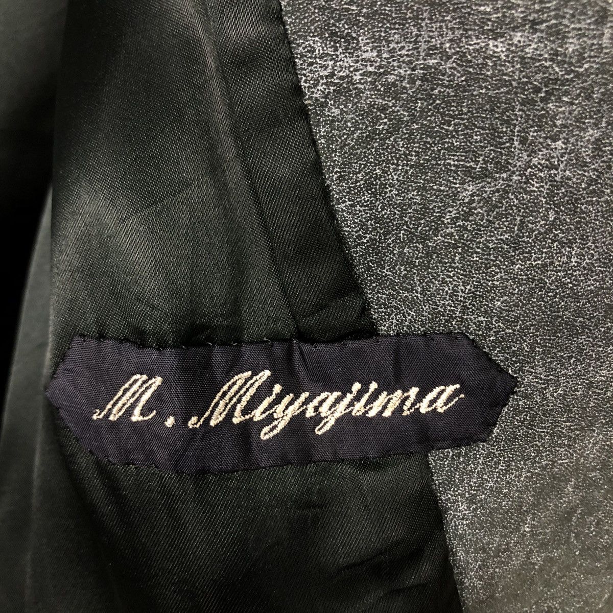 Japanese Brand 📌Vintage Leather Biker Jacket M.Mijayima Issey Miyake Size US M / EU 48-50 / 2 - 18 Thumbnail