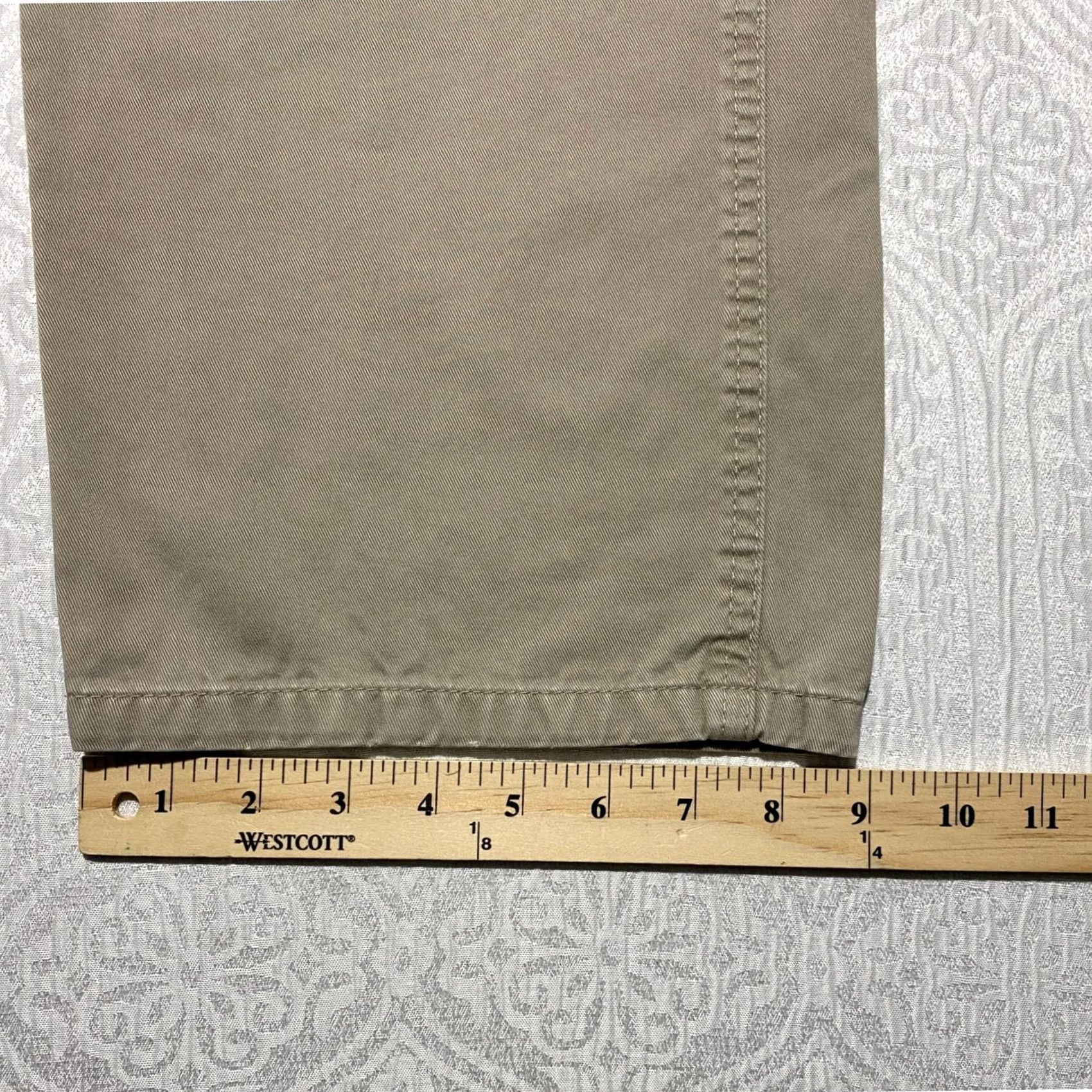Wrangler Wrangler Cargo Pants Mens Khaki Tan 36x30 Straight Leg Relaxed Fit 6-Pocket Canvas Cotton Beige Size US 36 / EU 52 - 6 Thumbnail