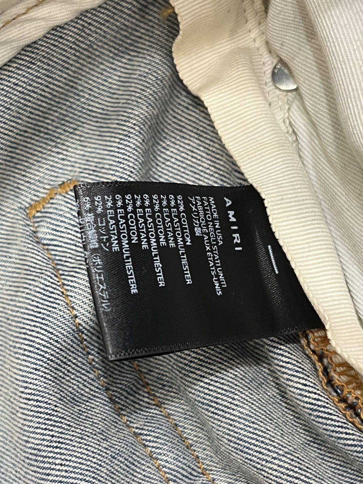 Amiri Amiri Distressed Pajama Thrasher Jeans “Indigo” Size US 36 / EU 52 - 8 Thumbnail