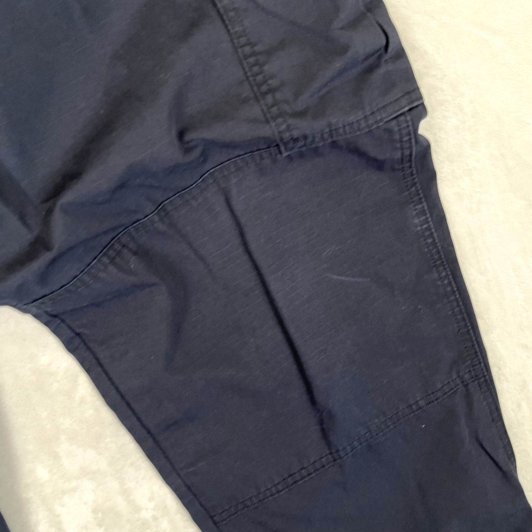 Vintage 5.11 Tactical Blue Cargo Pants 40x32 Regular Men's Waist 40 Inseam 32 Cotton Canvas Stretch Pockets Workwear Straight Leg Navy/Blue Size US 40 / EU 56 - 3 Thumbnail