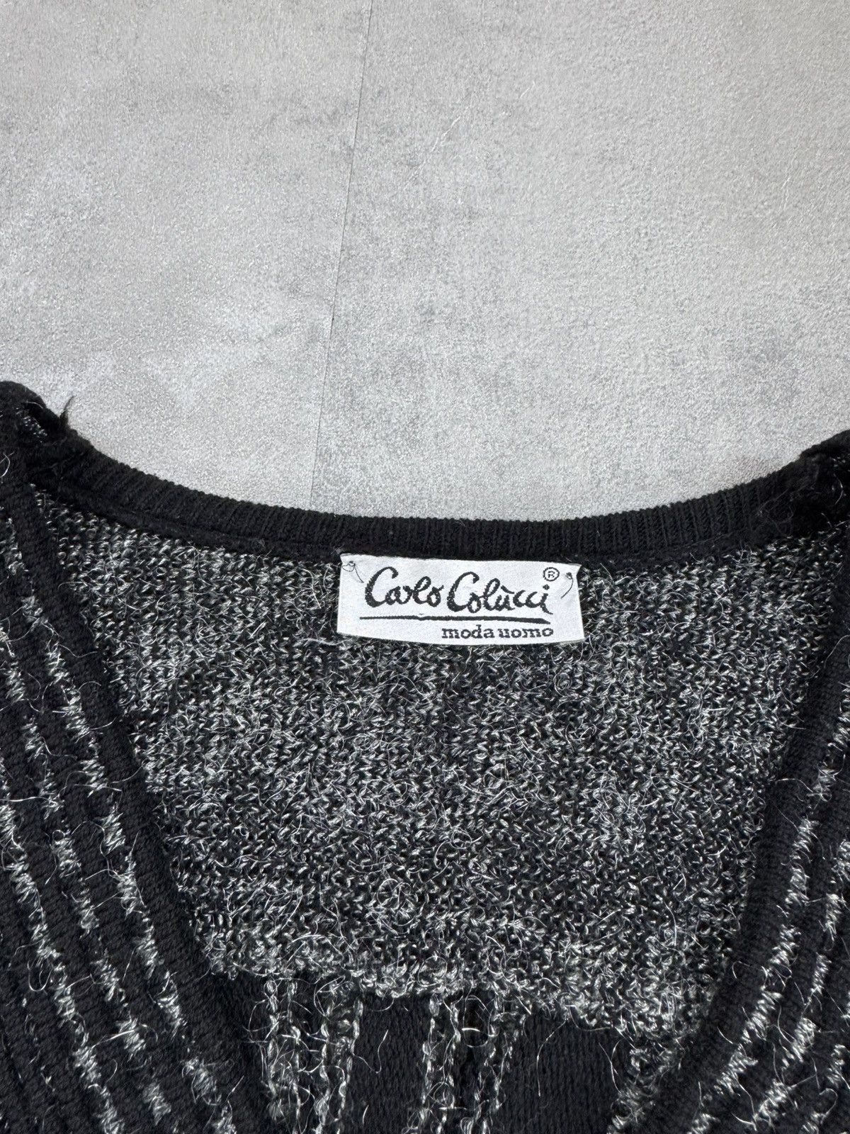 Carlo Colucci × Vintage Carlo Colucci Vintage Floral Sweater V-neck coogi style Size L / US 10 / IT 46 - 4 Thumbnail