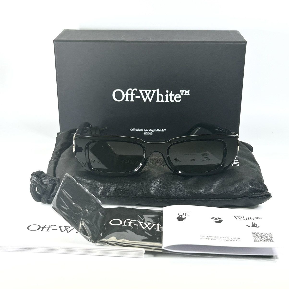 Off-White New Off-White 49mm Fillmore Rectangle Sunglasses Size ONE SIZE - 1 Thumbnail