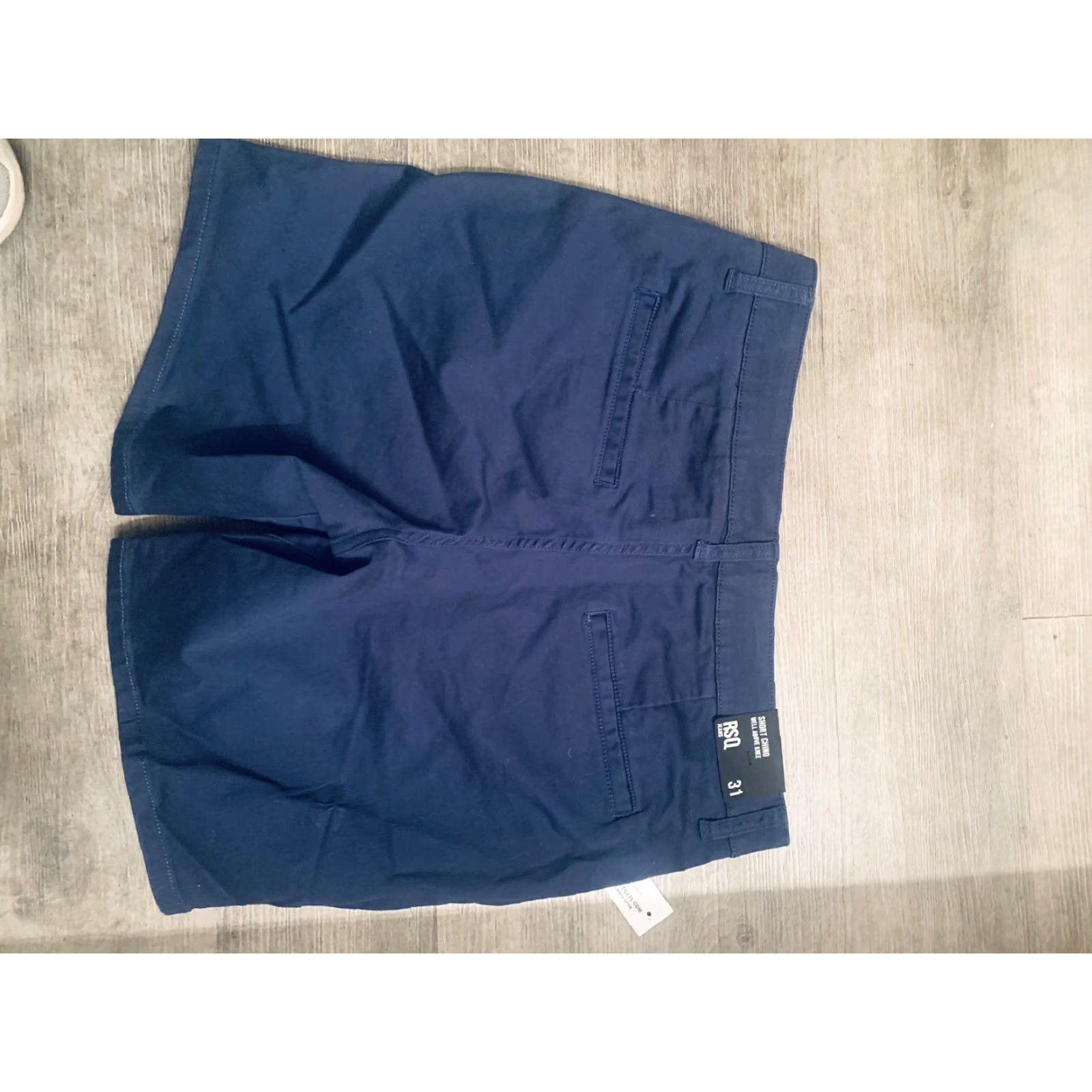 Rsq RSQ Casual Chino Shorts Mens 31 Blue 10” Inseam - Regular Fit, Belt Loops, Flat Front, Cotton, Cotton/Canvas, Beach, New MSRP 4, 10” Inseam Size US 31 - 6 Thumbnail