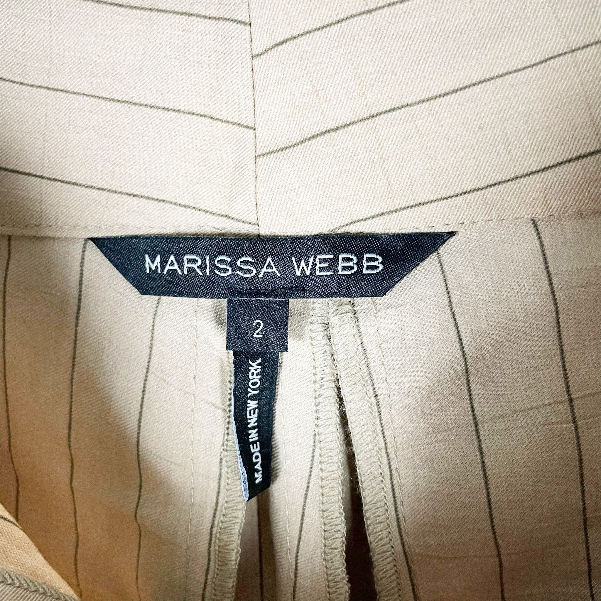 Marissa Webb Marissa Webb Kenny Pinstripe Italian Suiting Size 26" / US 2 / IT 38 - 3 Thumbnail