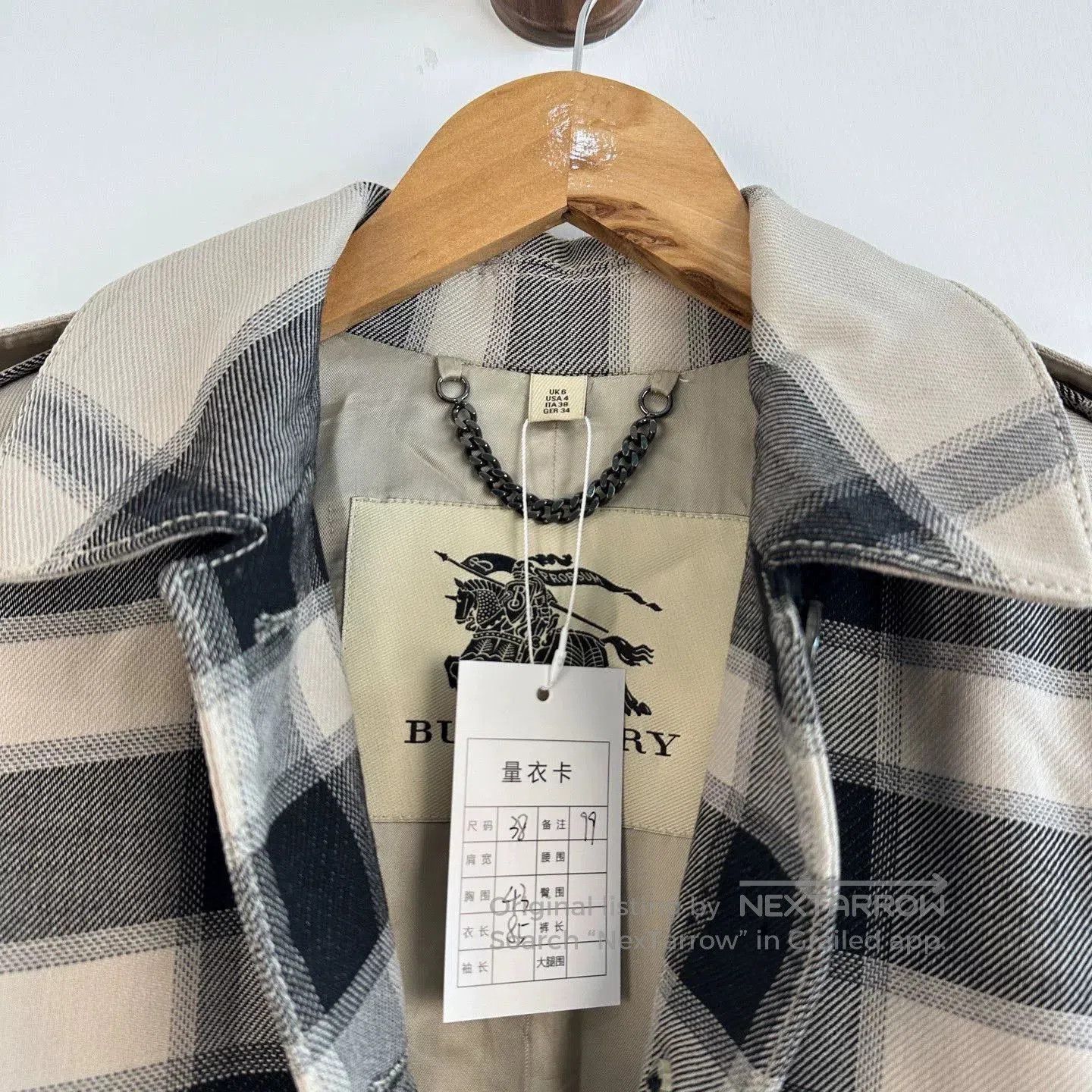 Burberry Burberry Check Trench Coat Size 38. Size S / US 4 / IT 40 - 3 Thumbnail