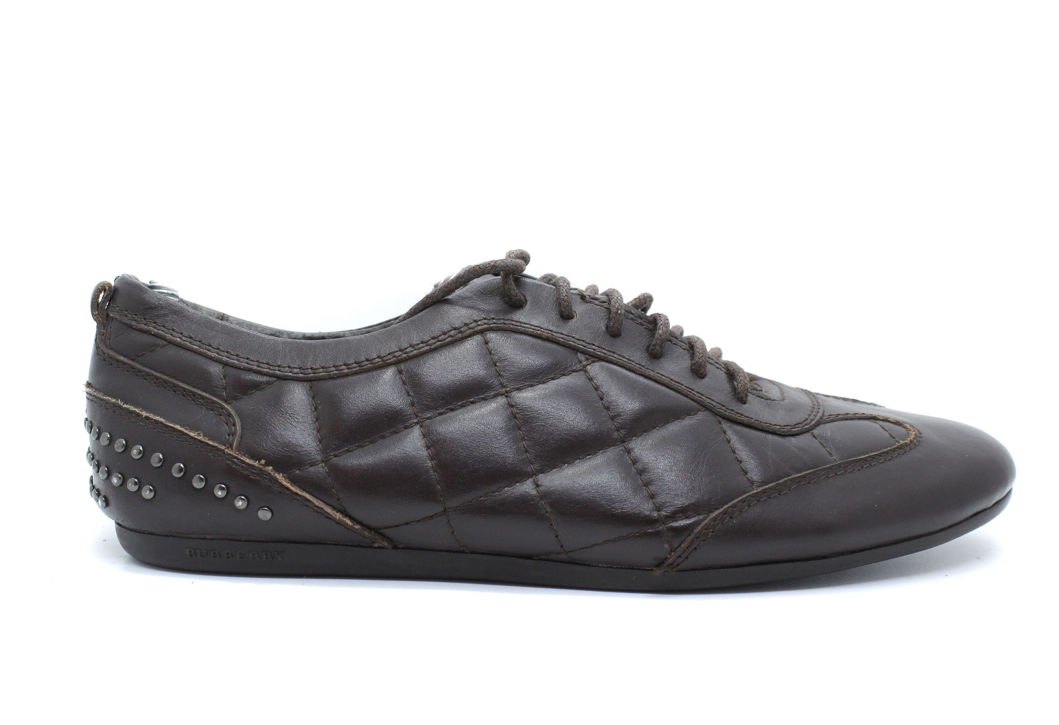 Burberry Leather Low Sneakers Size US 8 / EU 41 - 2 Thumbnail
