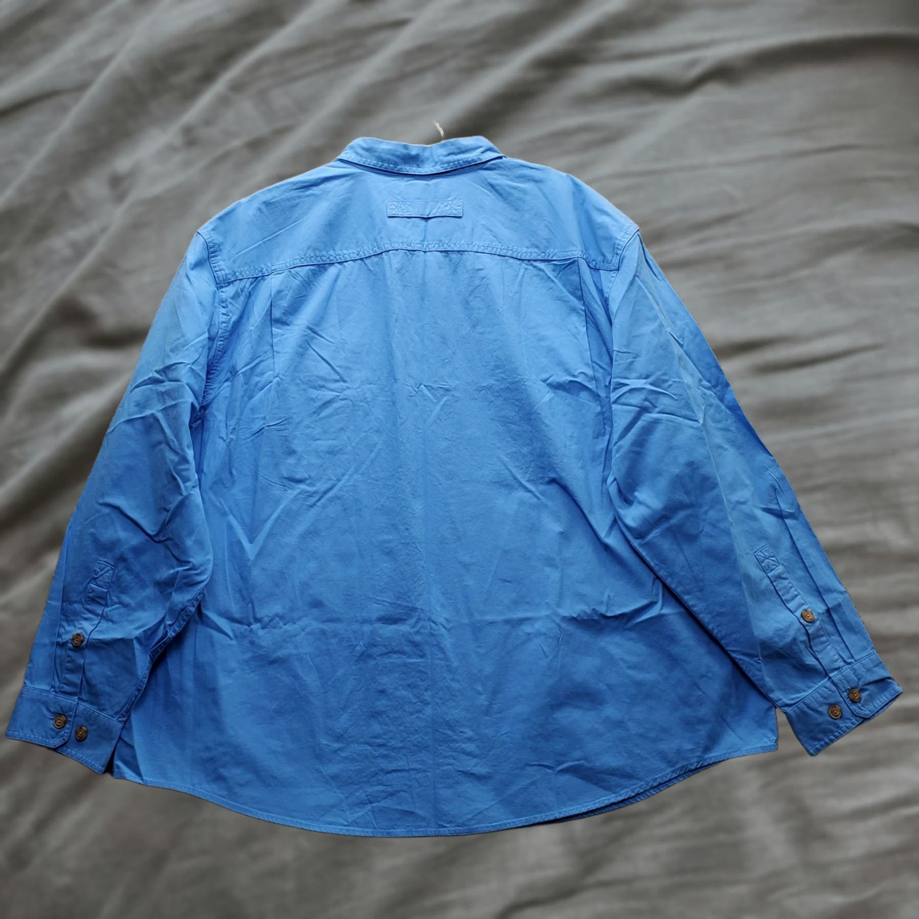 CO Duluth Mens Button-Up Shirt 3XL Blue Relaxed Fit - Outdoor, Casual Lakes Washed, Long Sleeve, Pockets, Breathable, Easy Care, Button-Down, NWT Size US XXL / EU 58 / 5 - 1 Thumbnail