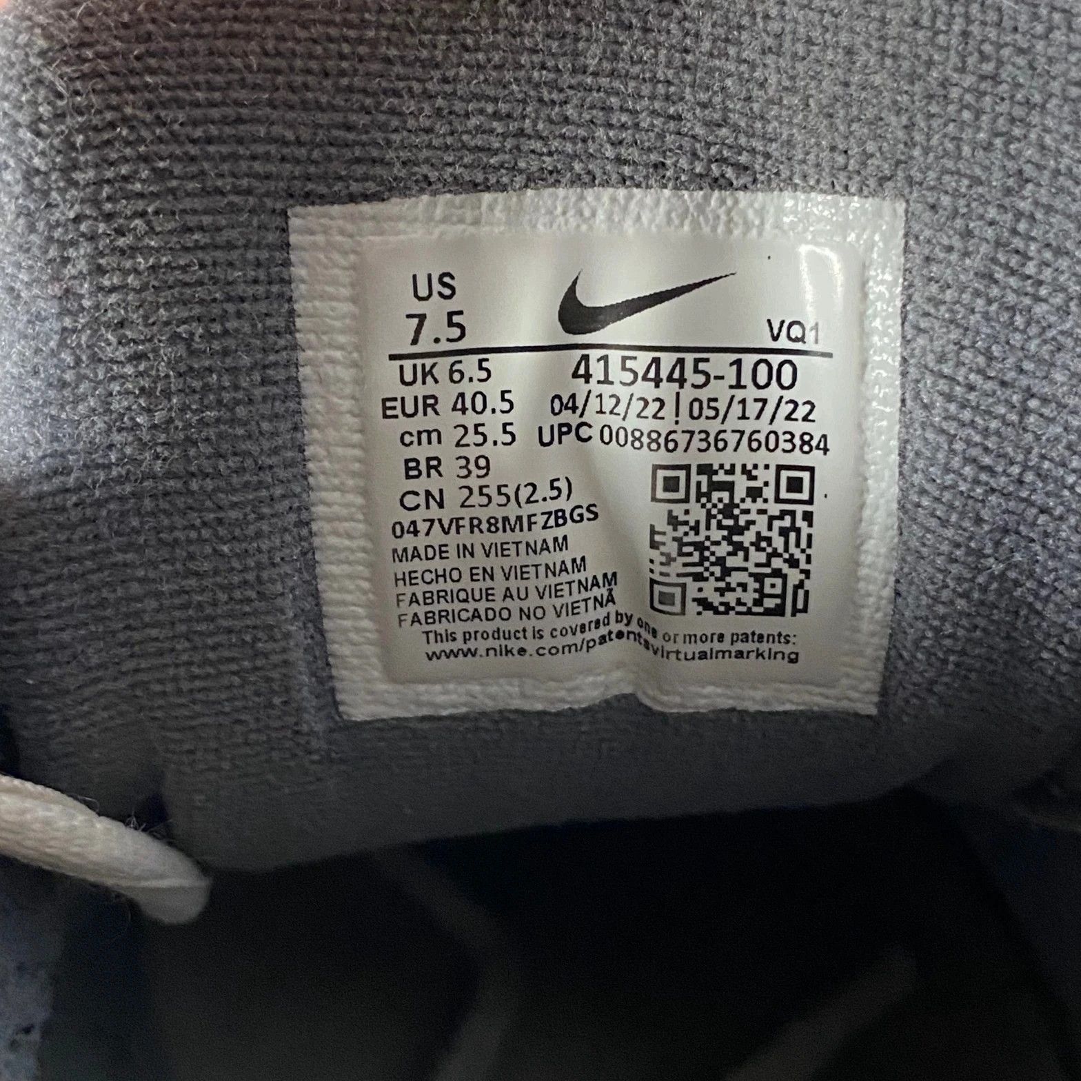 Nike Air Monarch daddy shoes sneakers Y2K white grey lime Size US 7.5 / EU 40-41 - 10 Thumbnail
