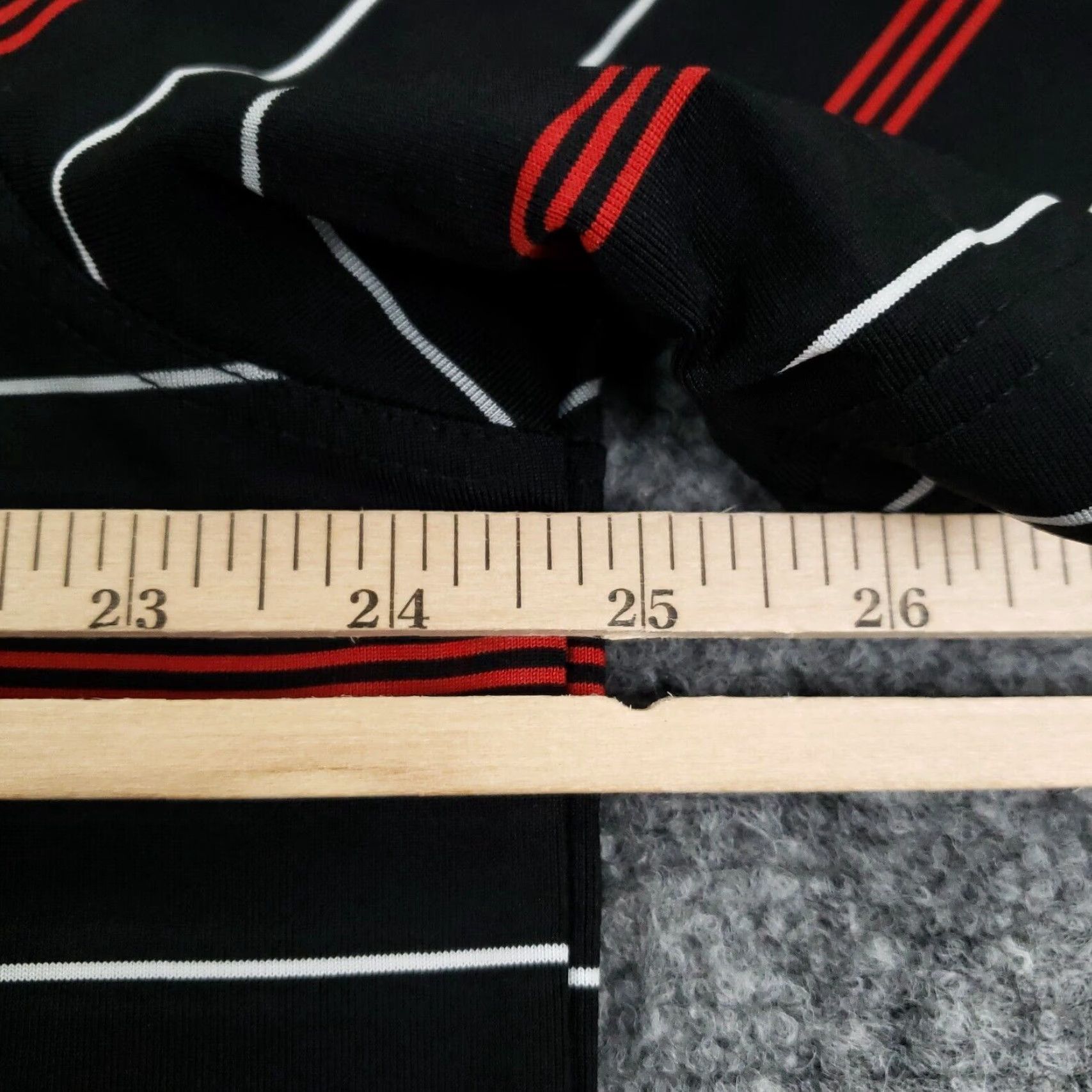 Nat Nast Nat Nast Mens Polo Shirt Extra Large Black Red Striped Short Sleeve Classic Soft Golf Tennis Size US XL / EU 56 / 4 - 4 Thumbnail