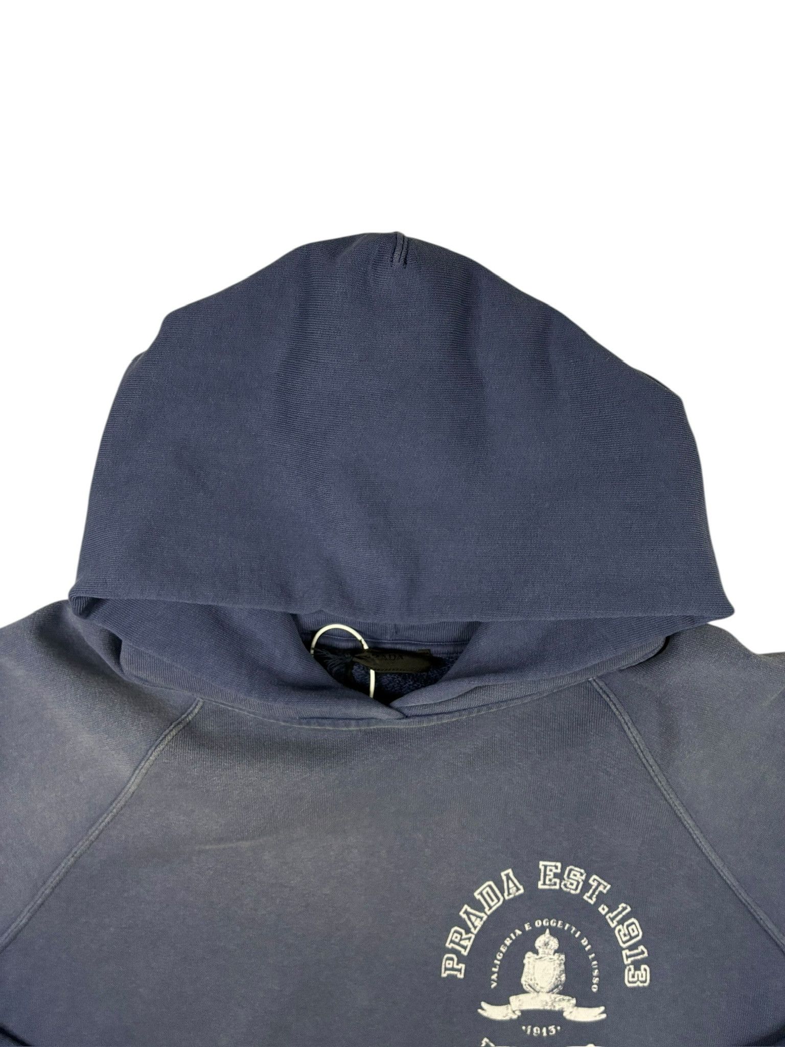 Prada Prada Printed Cotton Fleece Hoodie Size US XL / EU 56 / 4 - 2 Thumbnail