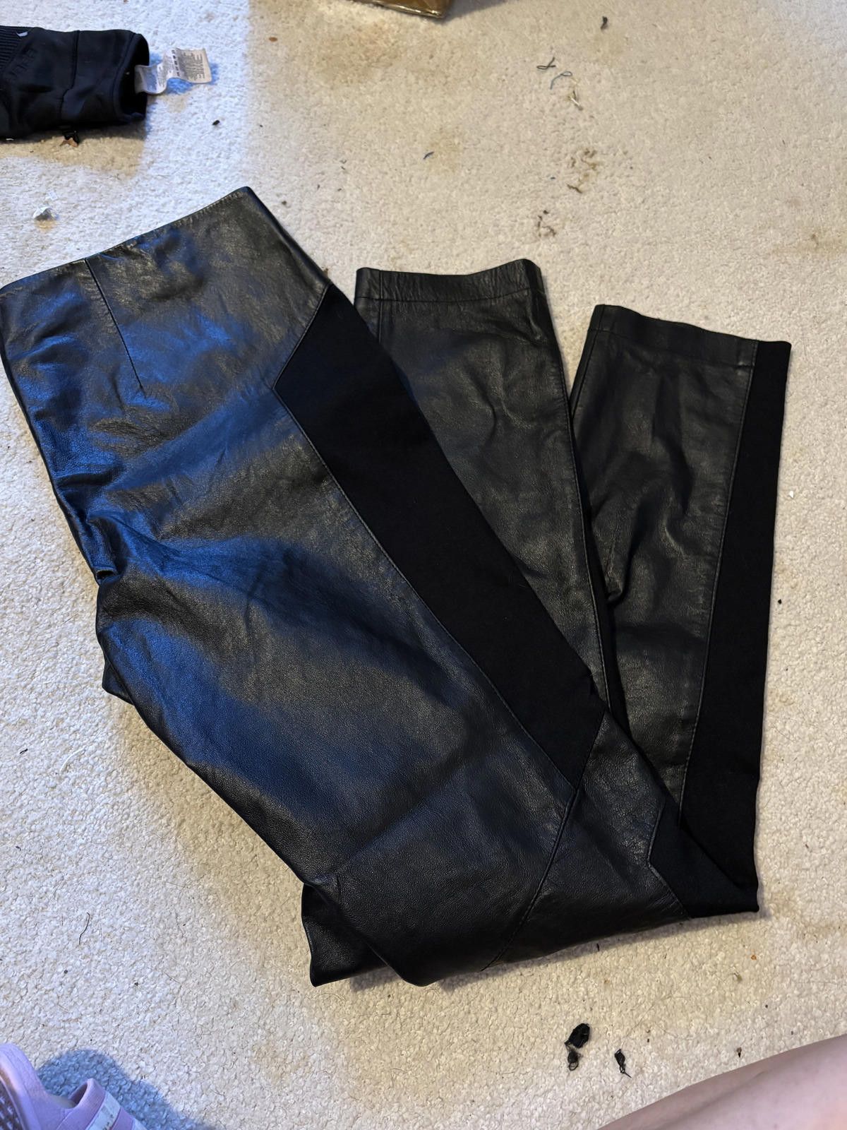Other NEW Bb Dakota 100% Leather Isaac Motorcyle Leggings sz 10 Size 32" / US 10 / IT 46 - 1 Thumbnail