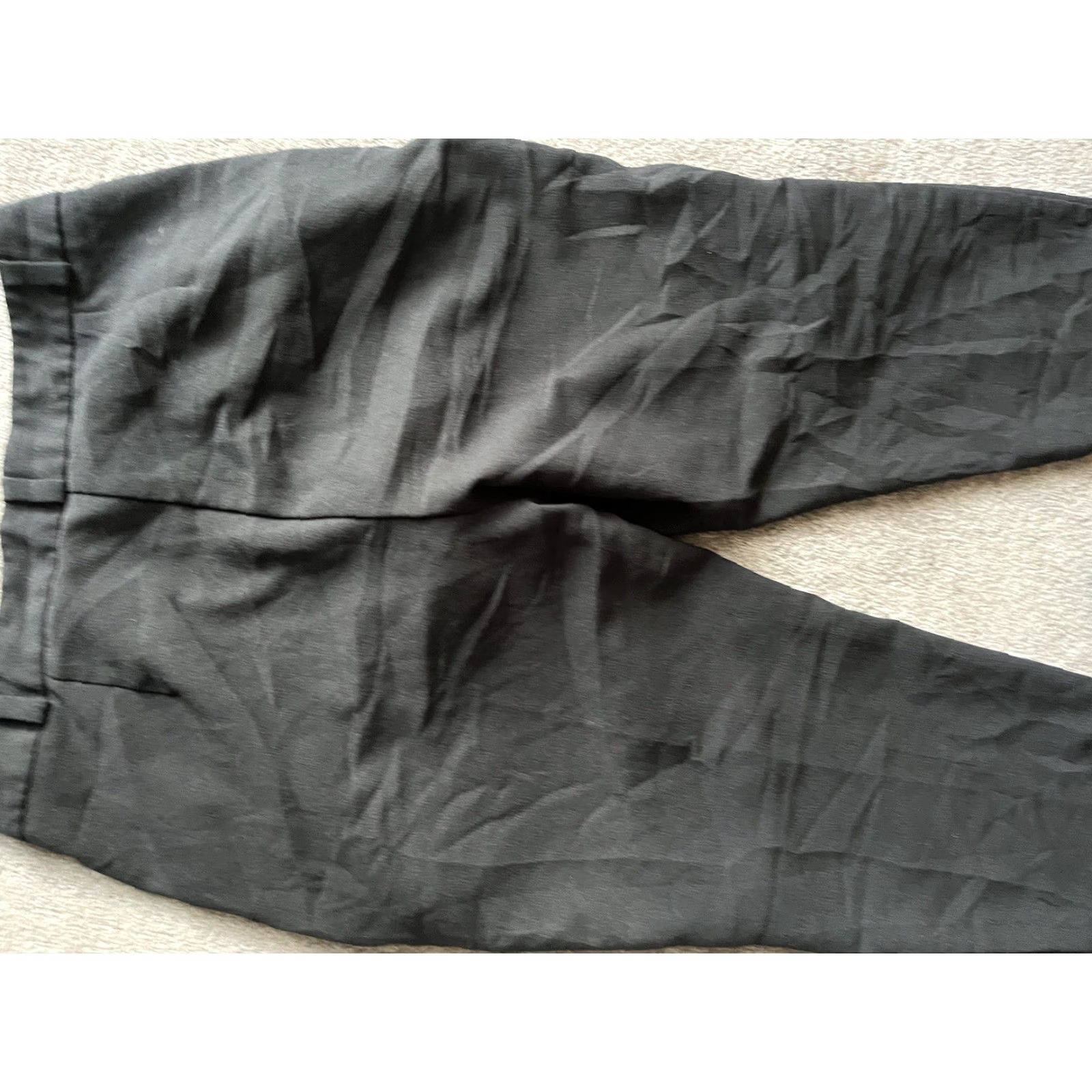 Kenneth Cole KENNETH COLE NY Black Dress Pants Women Size 8 Mid Rise Straight Tapered Leg Cotton Blend Size 30" / US 8 / IT 44 - 4 Thumbnail