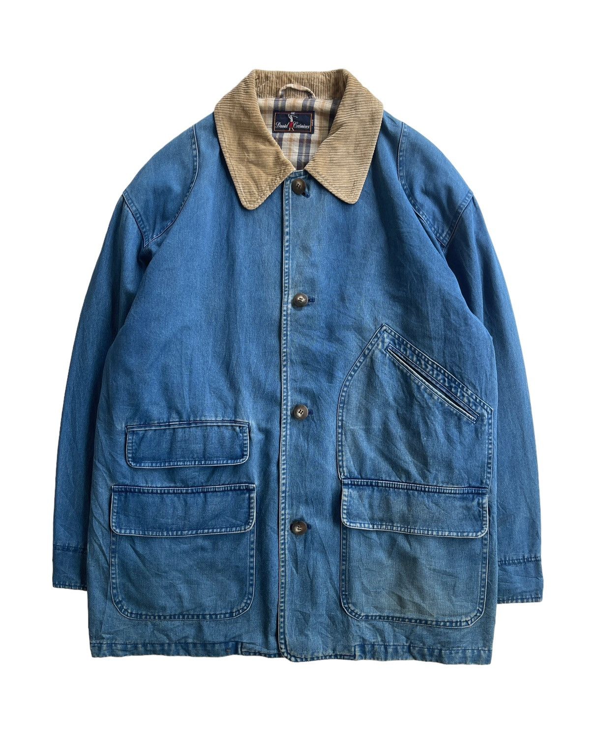 image of Daniel Cremieux Multipocket Workwear Jacket in Dirty Light Blue, Men's (Size 2XL)