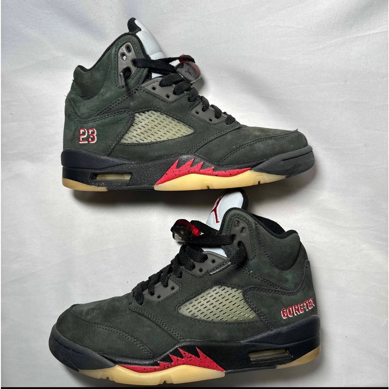 Jordan Brand × Nike Size 7 - Air Jordan 5 Retro GORE-TEX Off-Noir Women's Shoes Size US 7 / IT 37 - 2 Thumbnail