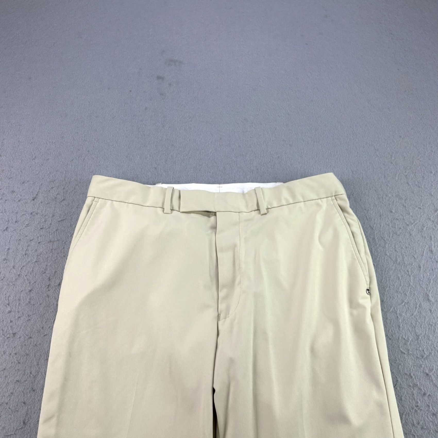 RLX Ralph Lauren RLX Ralph Lauren Pants Mens 34x32 Beige Dress Slacks Zip Front Flat Front Logo Regular Inseam 28 Straight Size US 34 / EU 50 - 2 Thumbnail