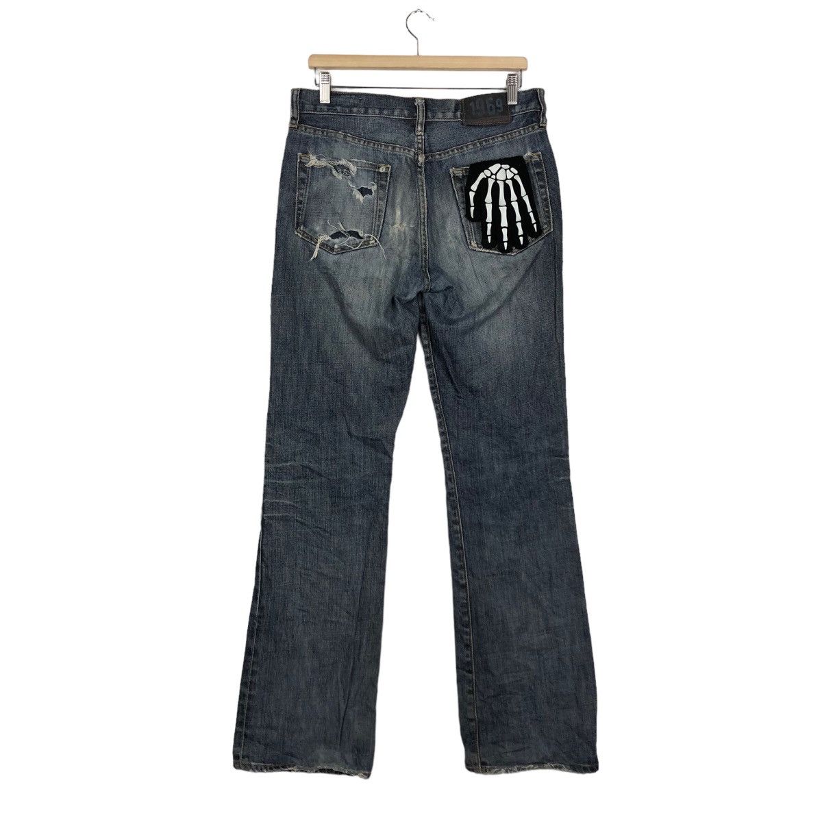 Japanese Brand Rare Punk Design Distressed DenimJeans Gap 1969 IsseyMiyake Size US 32 / EU 48 - 6 Thumbnail