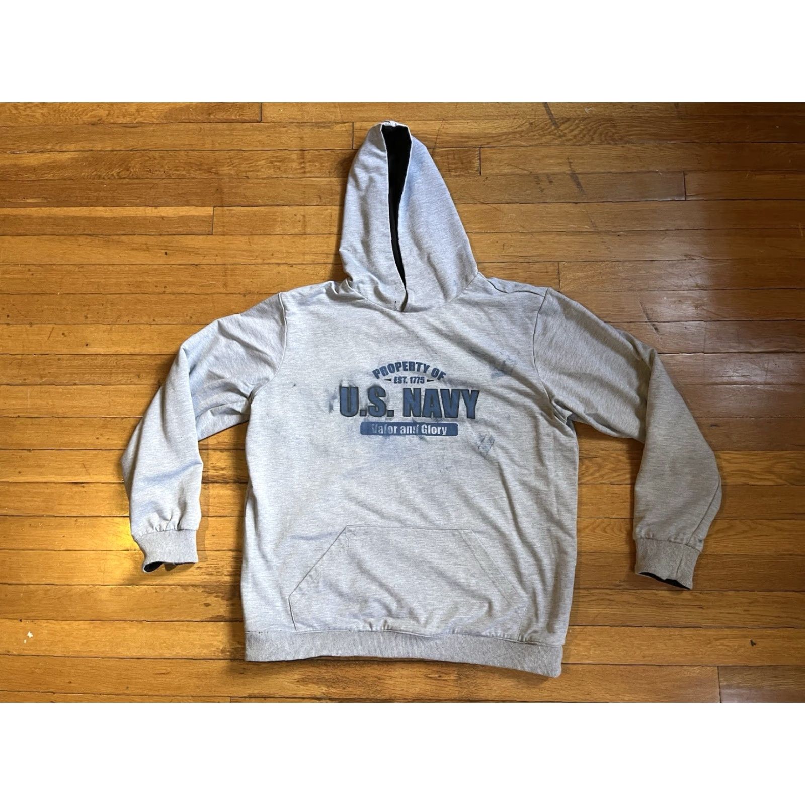 Vintage US Navy Skipper Hoodie Reversible Men’s Large Black Size US L / EU 52-54 / 3 - 4 Thumbnail