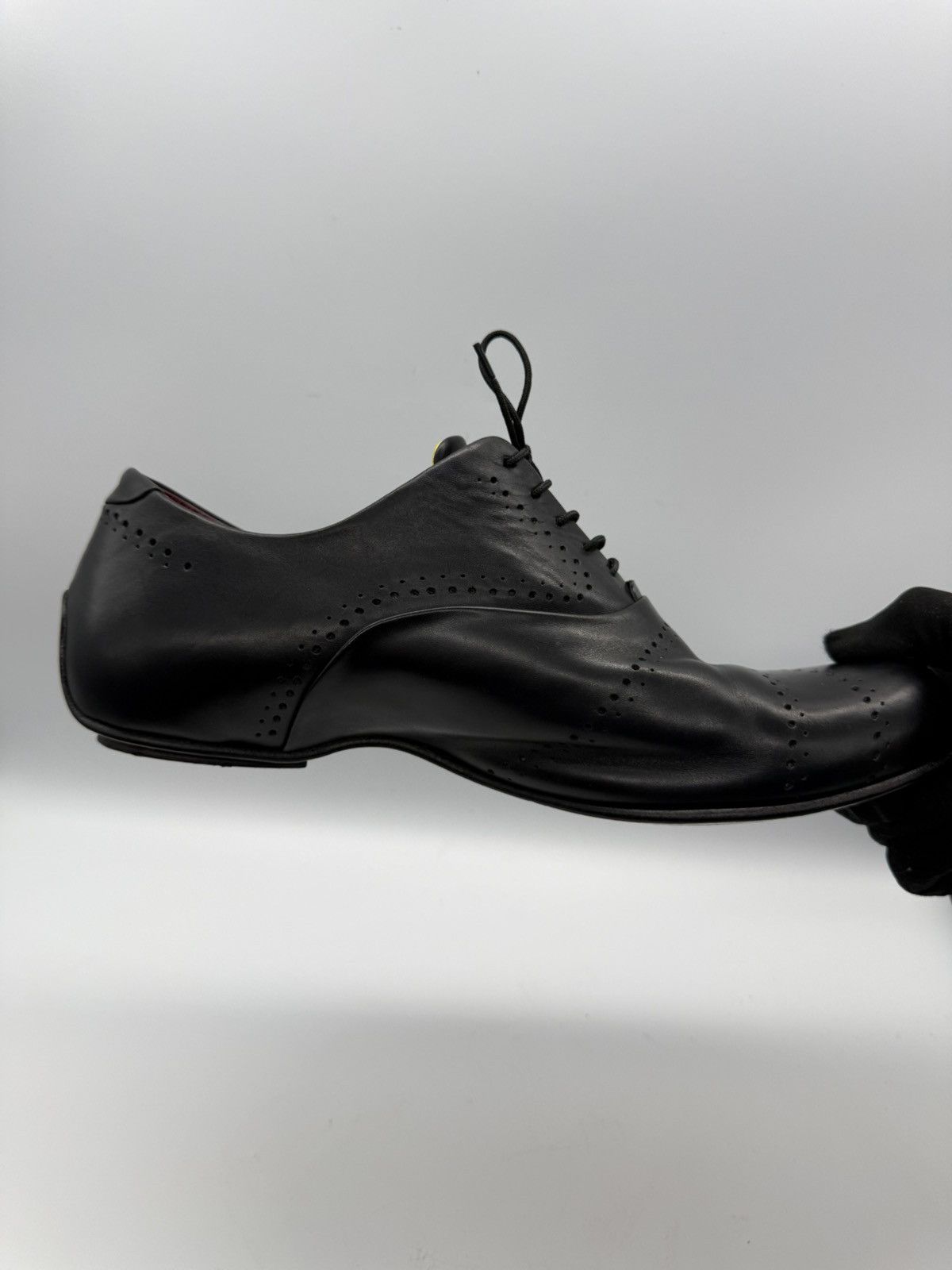 Kenzo KENZO HOMME-Roy Krejberg Era-Sculpted-Black Brogue Oxfords Size US 10.5 / EU 43-44 - 15 Thumbnail