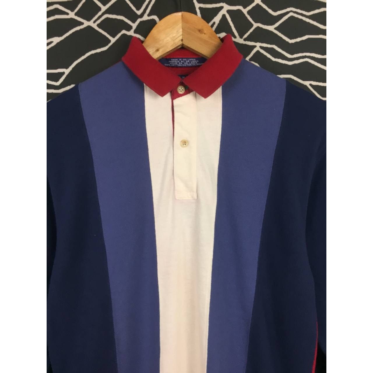 Tommy Hilfiger Vtg Tommy Hilfiger Navigator Color Block Longsleeve Polo Tee Size US S / EU 44-46 / 1 - 3 Thumbnail