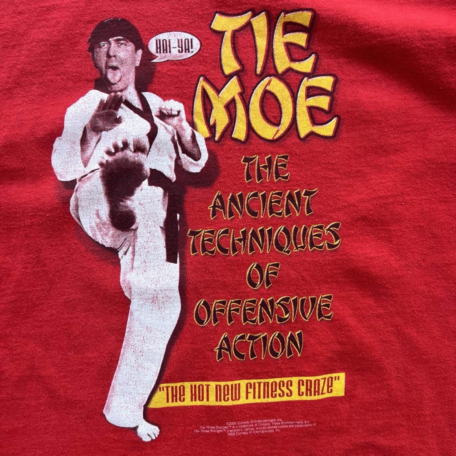 Fruit Of The Loom 2000 The Moe The Three Stooges Vintage Rare Size US XL / EU 56 / 4 - 2 Thumbnail