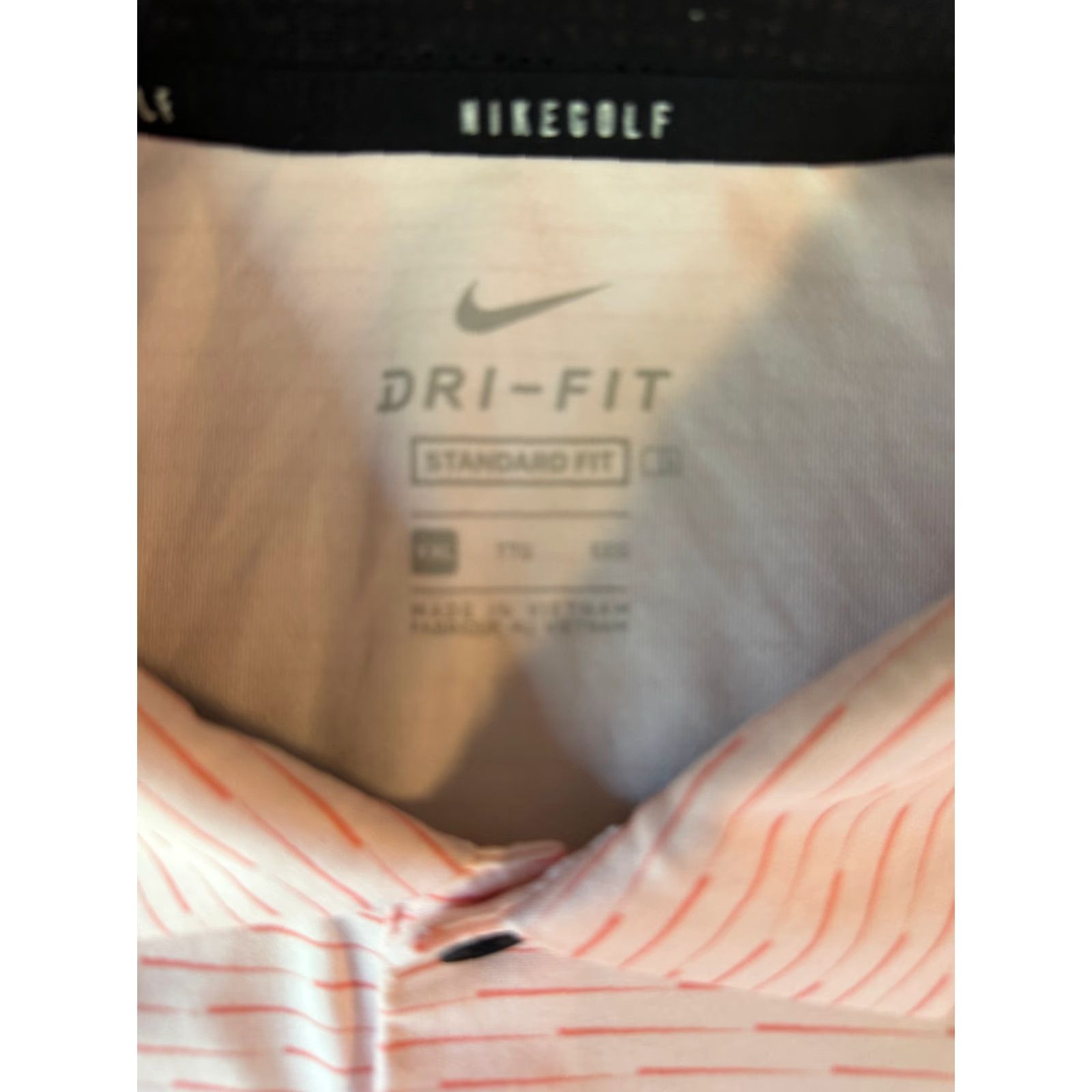 Nike Nike Dri-Fit Short Sleeve Polo Shirt Mens XXL Orange Striped Standard Fit Shirt Size US XXL / EU 58 / 5 - 2 Thumbnail