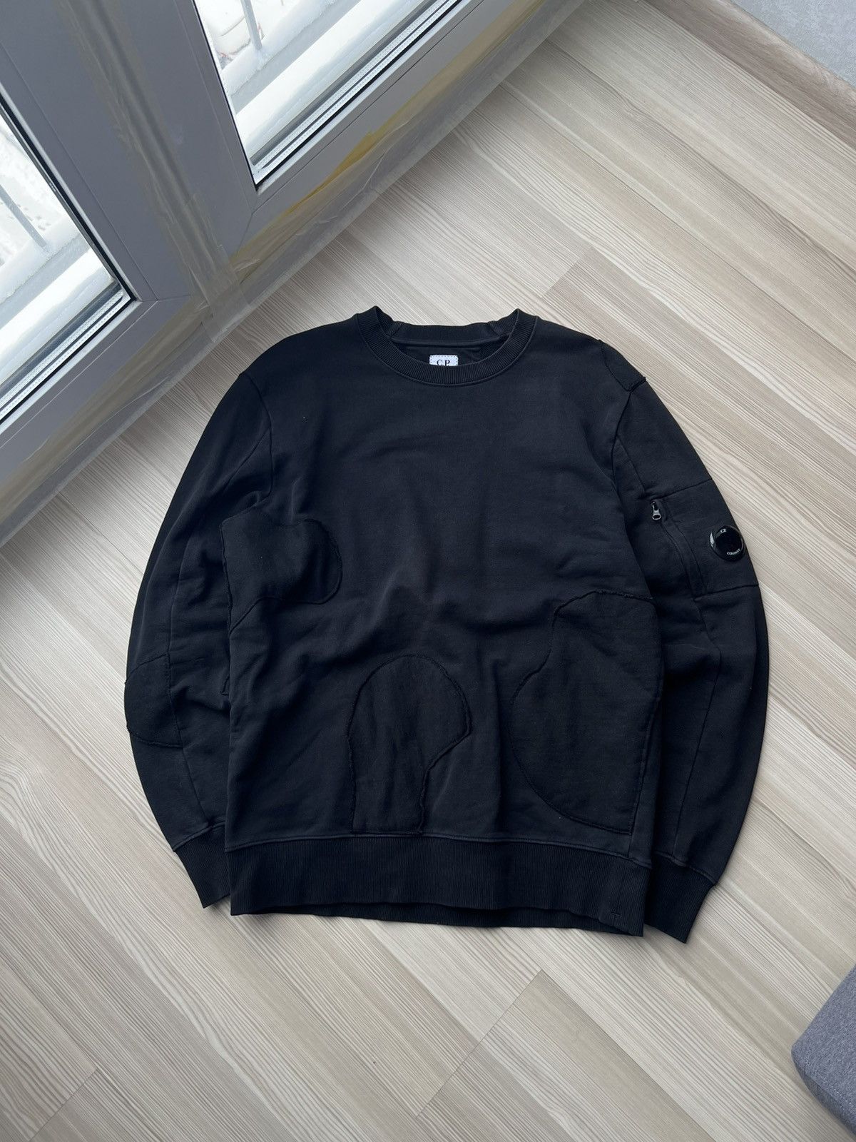 C.P. Company C.P. Company Patch Work Custom Black Sweatshirt Size US L / EU 52-54 / 3 - 1 Thumbnail