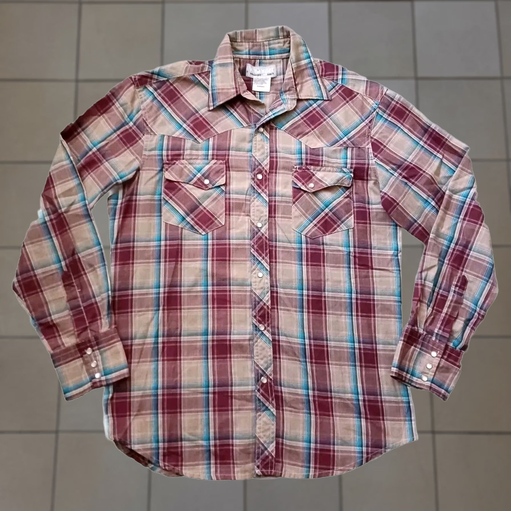 Wrangler VINTAGE Wrangler Shirt Mens M Plaid Pearl Snap Button Up Western Long Sleeve 90s Size US M / EU 48-50 / 2 - 1 Thumbnail