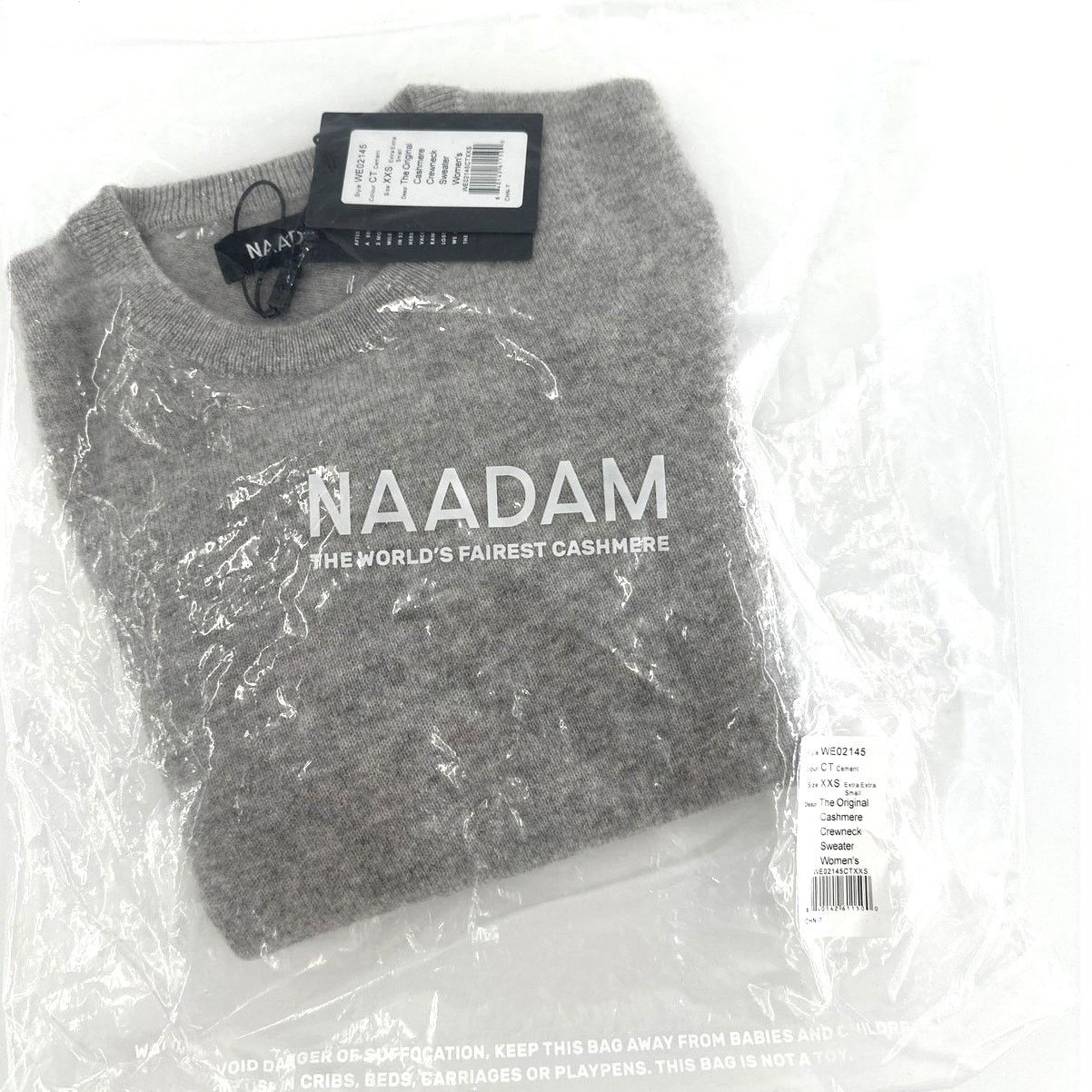 NAADAM Naadam Women's Cement The Original Cashmere Sweater Size XXS Size XXS / US 00 / IT 34 - 3 Thumbnail