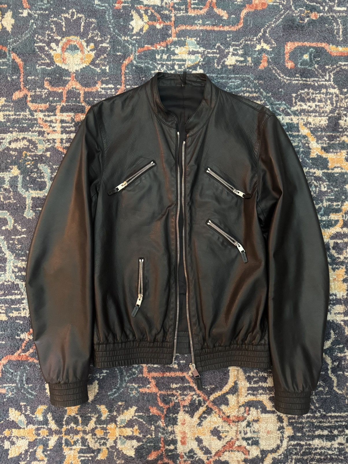 Hedi Slimane Dior Homme SS07 campaign leather jacket Size US S / EU 44-46 / 1 - 4 Thumbnail