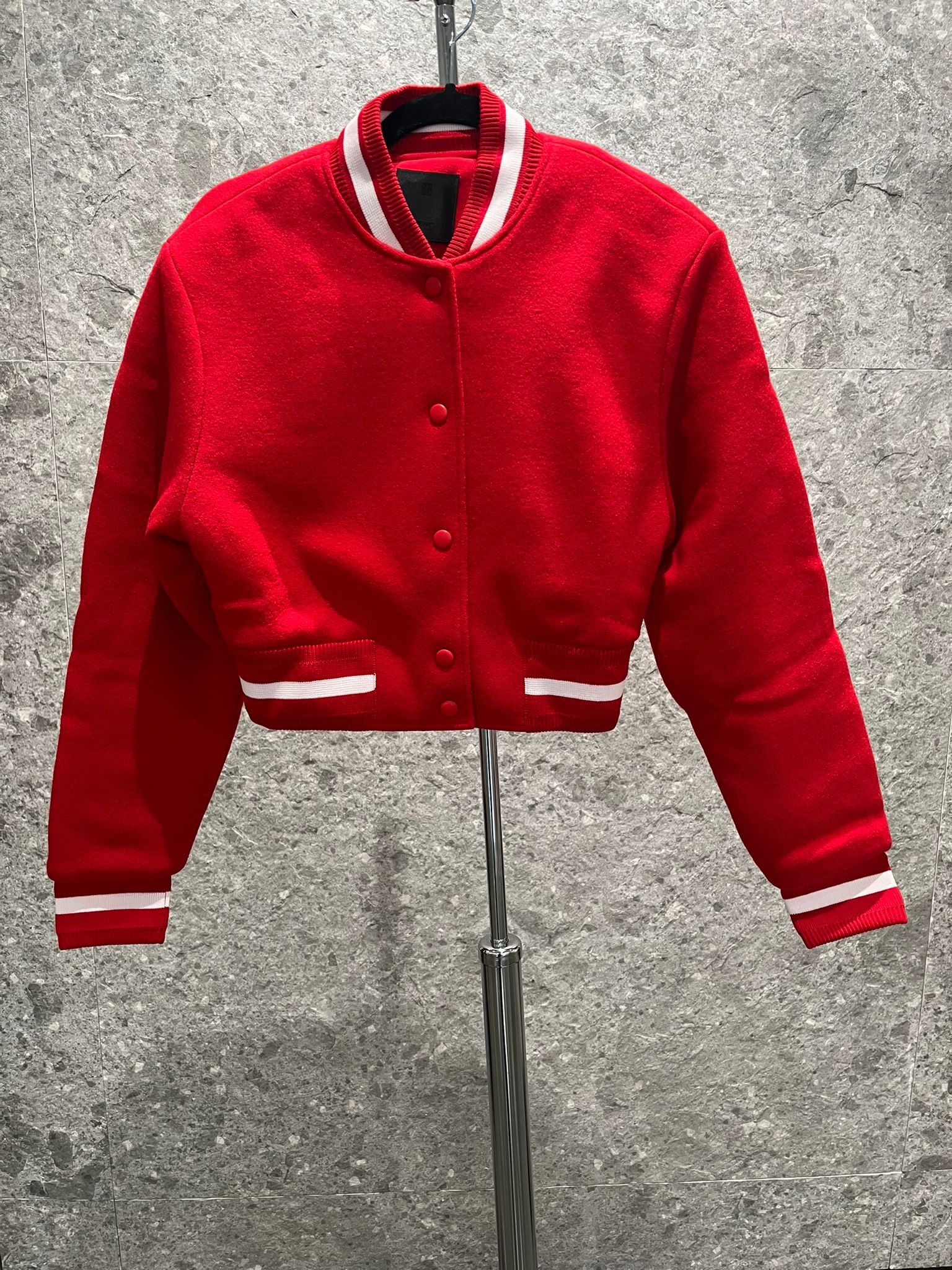 Givenchy oc11z0725 Bomber Jacket in Vermillon Size S / US 4 / IT 40 - 1 Thumbnail