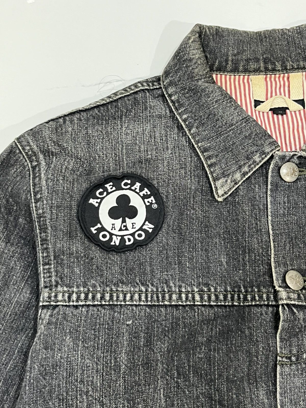 R.Newbold R.Newbold Ace Cafe London collaboration black denim jacket Size US L / EU 52-54 / 3 - 8 Thumbnail