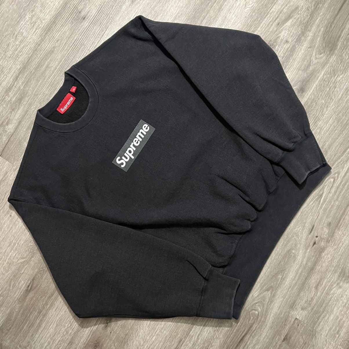 Supreme　Washed Box Logo Crewneck Supreme Washed Box Logo Crewneck Black – Holy Ground