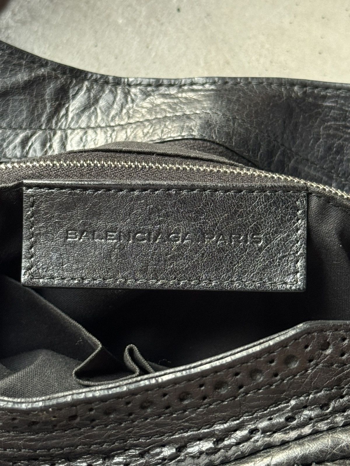 Balenciaga Balenciaga Black Leather Brogues GCH Midday Tote Size ONE SIZE - 12 Thumbnail
