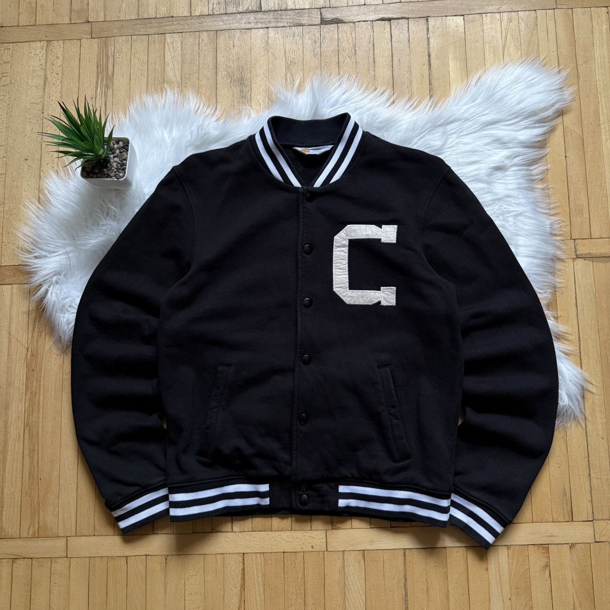 Carhartt 📌 Vintage Carhartt 00s W Cup Big Logo Bomber Jacket Size US M / EU 48-50 / 2 - 1 Thumbnail